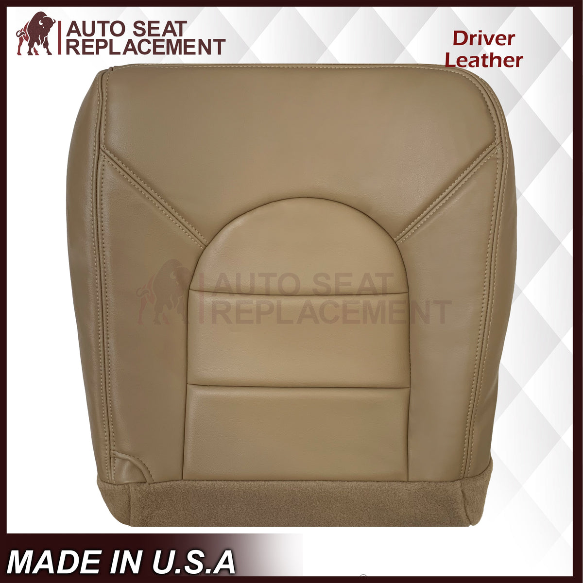 1998-1999 Ford F250 F350 Lariat Super Duty Replacement Seat Cover In Prairie "Tan"