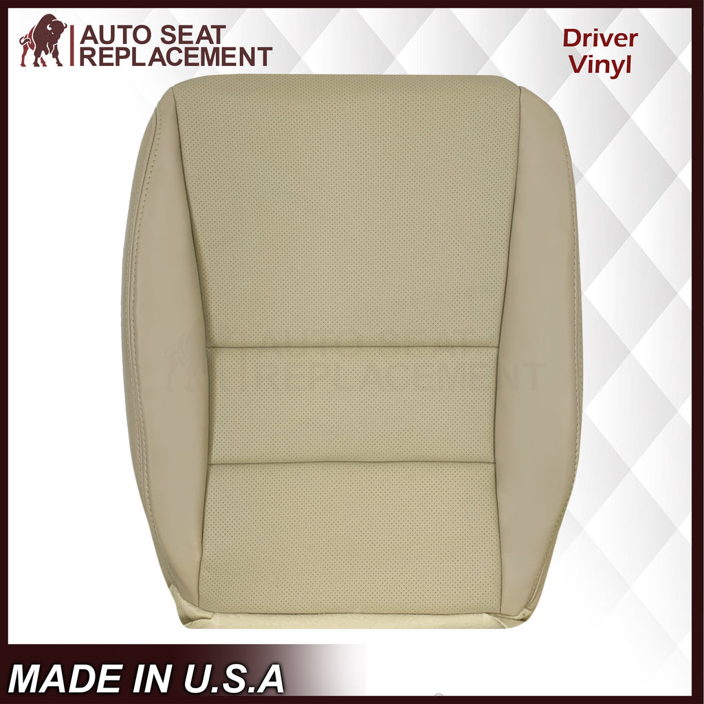 2004-2008 Acura TSX Driver Or Passenger Replacement Genuine Leather / Synthetic Leather Seat Covers: Perforated, Tan