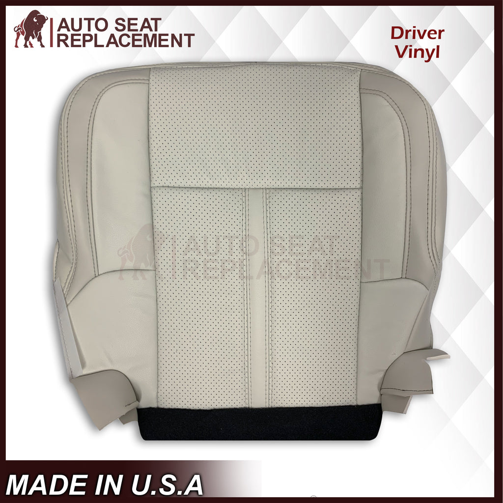 2009 - 2012 Lincoln MKS Replacement Seat Covers in Tan: Choose Genuine Leather or Vinyl