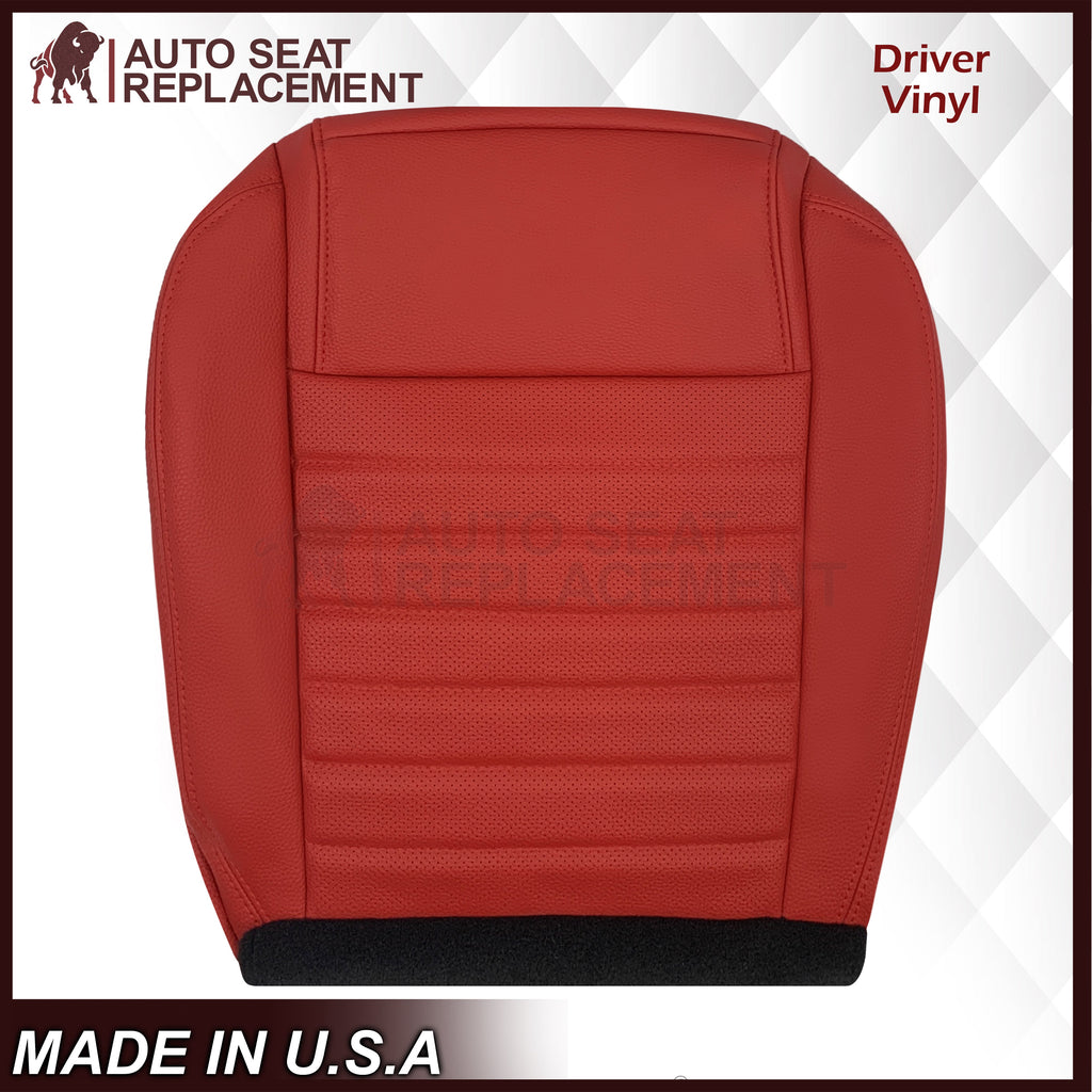 2005-2009 Ford Mustang Synthetic Leather Replacement Seat Cover In Crimson Red : Choose From Variation