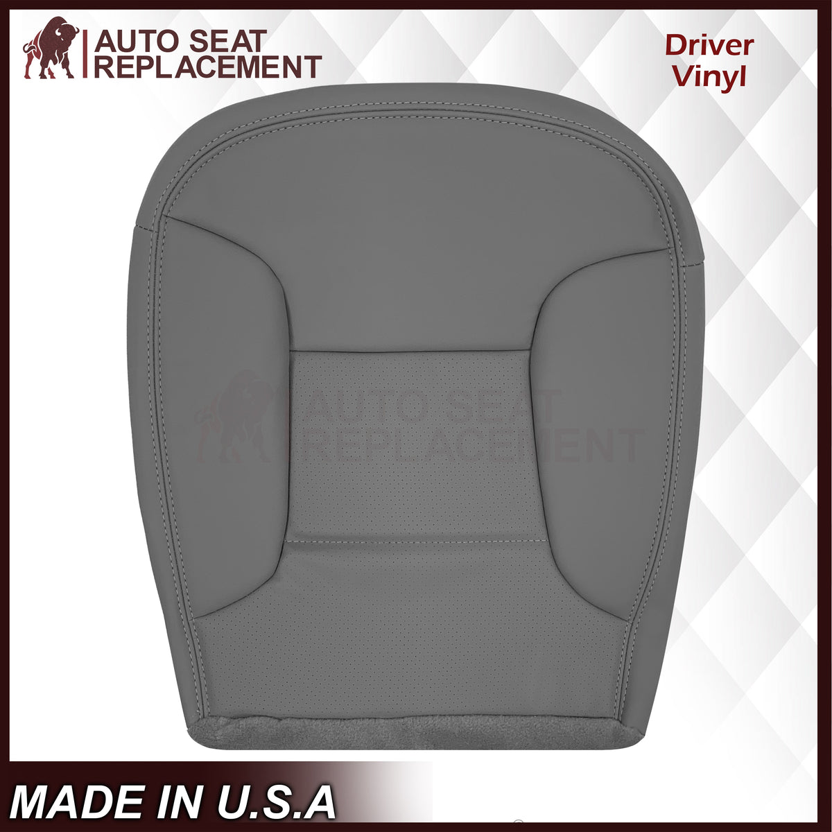 1992 - 1996 Ford Bronco Eddie Bauer Synthetic Leather Seat Cover In Gray