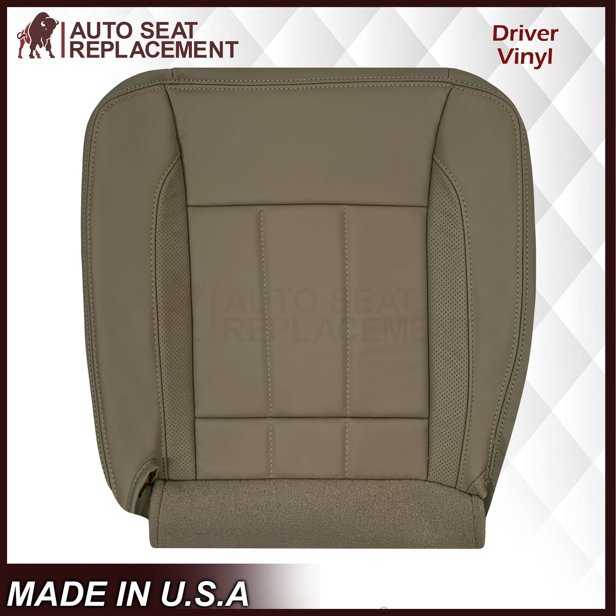 2006-2009 Dodge Ram 3500 Laramie Replacement Seat Cover: Med Khaki Tan