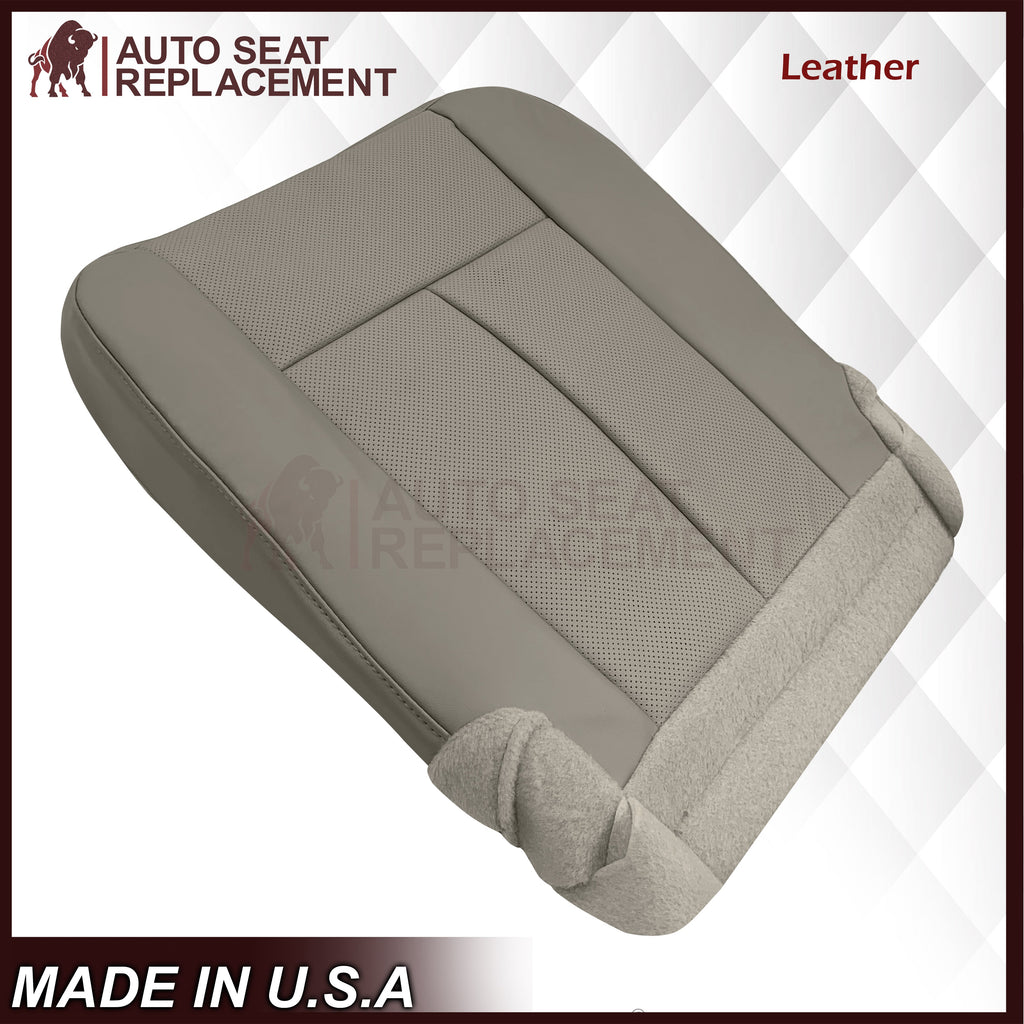 2007-2014 Ford Expedition Eddie Bauer/XLT PERFORATED Leather Replacement Seat Cover in Gray