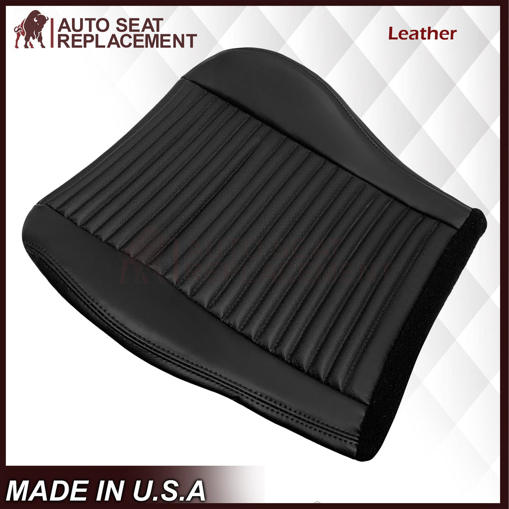2003-2004 Ford Mustang Mach 1 ONE Replacement Leather Seat Cover in Ebony Black: Choose From Variation