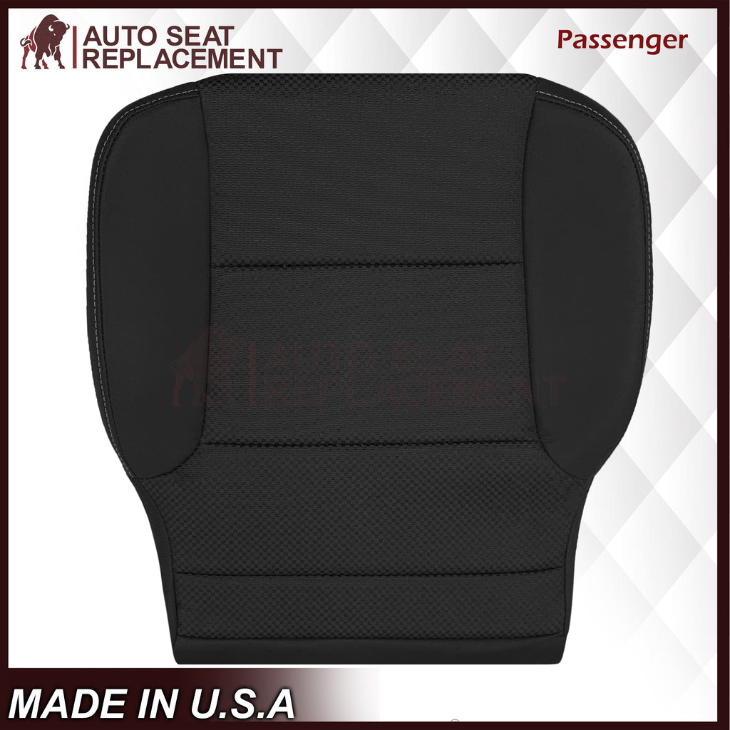 2014-2019 GMC Sierra W/T Base Work Truck Replacement Cloth Seat Cover: Black
