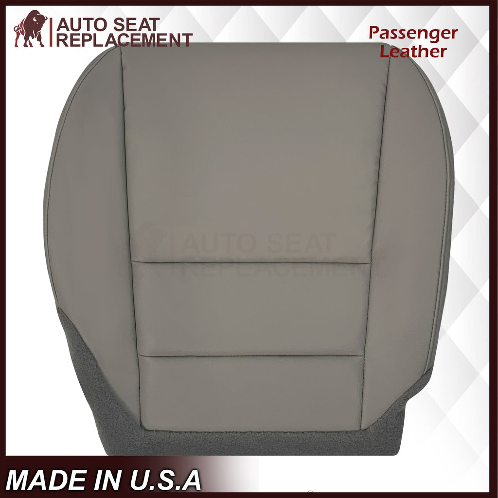 2007 - 2013 Acura MDX Driver Or Passenger Replacement Seat Covers: Non-Perforated Gray