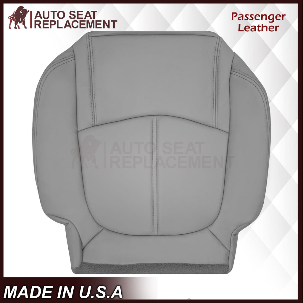 2009-2012 Chevrolet Traverse LT/LTZ Second Row Driver or Passenger Replacement Seat Cover: Non-Perforated, Gray