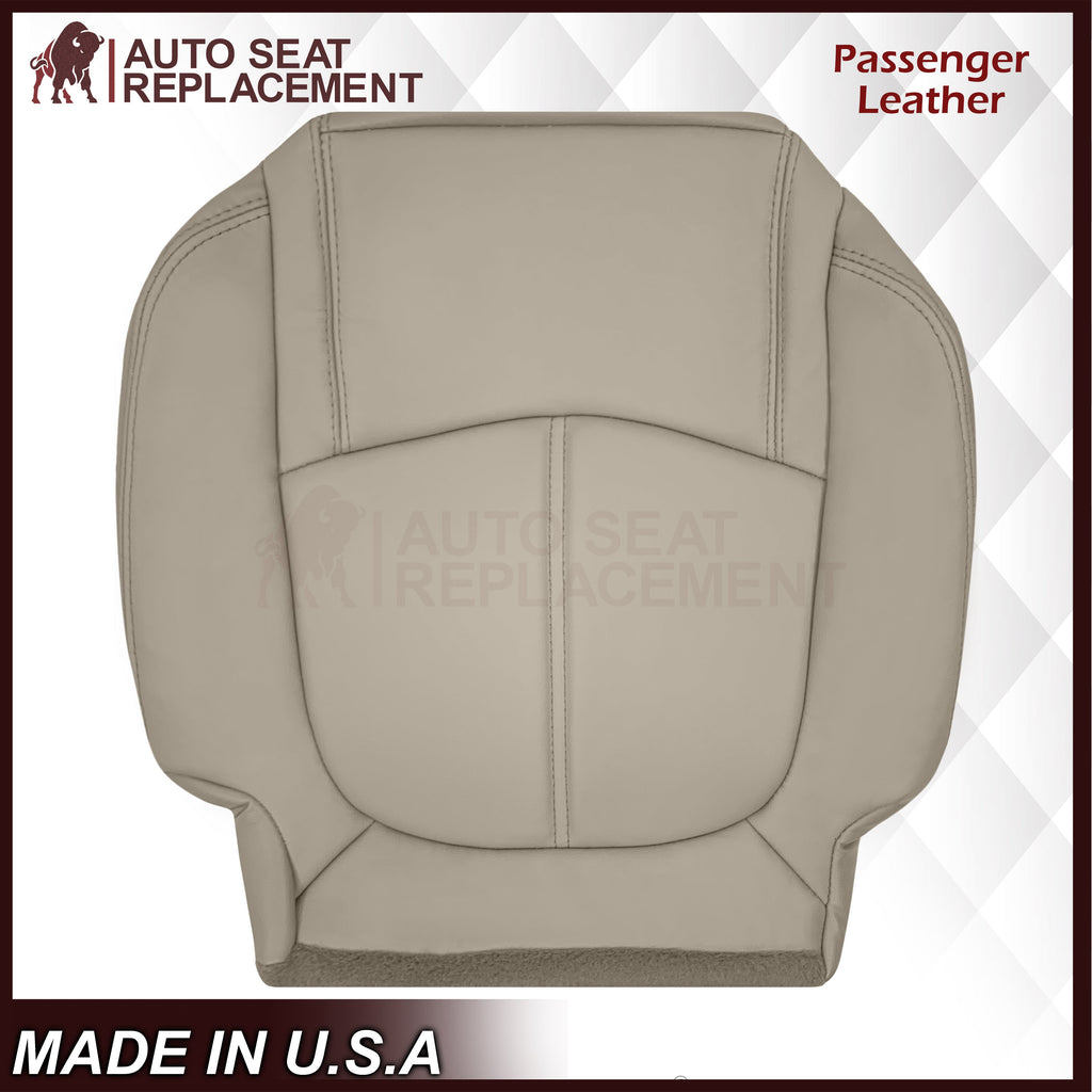 2009-2012 Chevrolet Traverse LT/LTZ Second Row Driver or Passenger Replacement Seat Cover: Non-Perforated, Tan