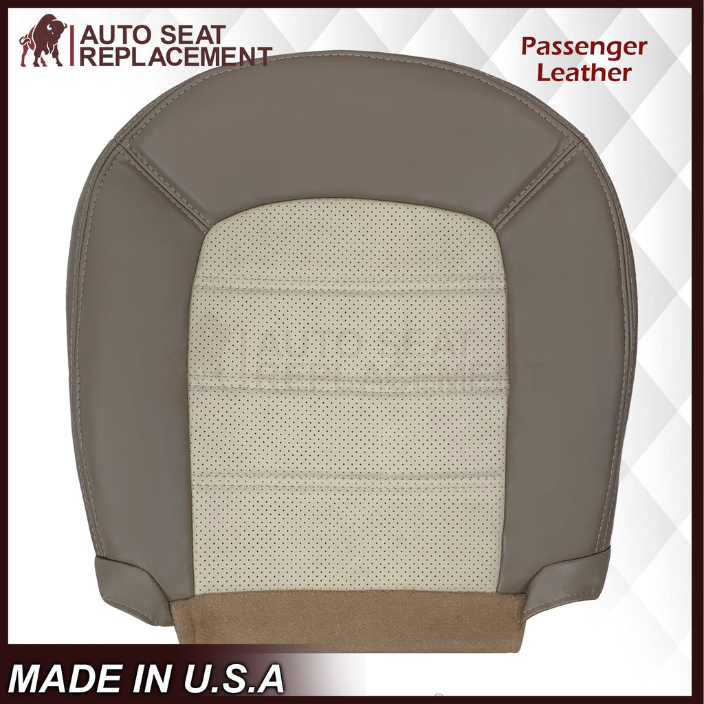 2002 - 2005 Ford Explorer Eddie Bauer Perforated Replacement Seat Cover In 2-Tone Tan