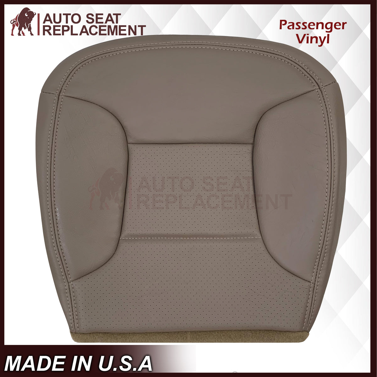 1992 - 1996 Ford Bronco Eddie Bauer Synthetic Leather Seat Cover In Mocha Tan