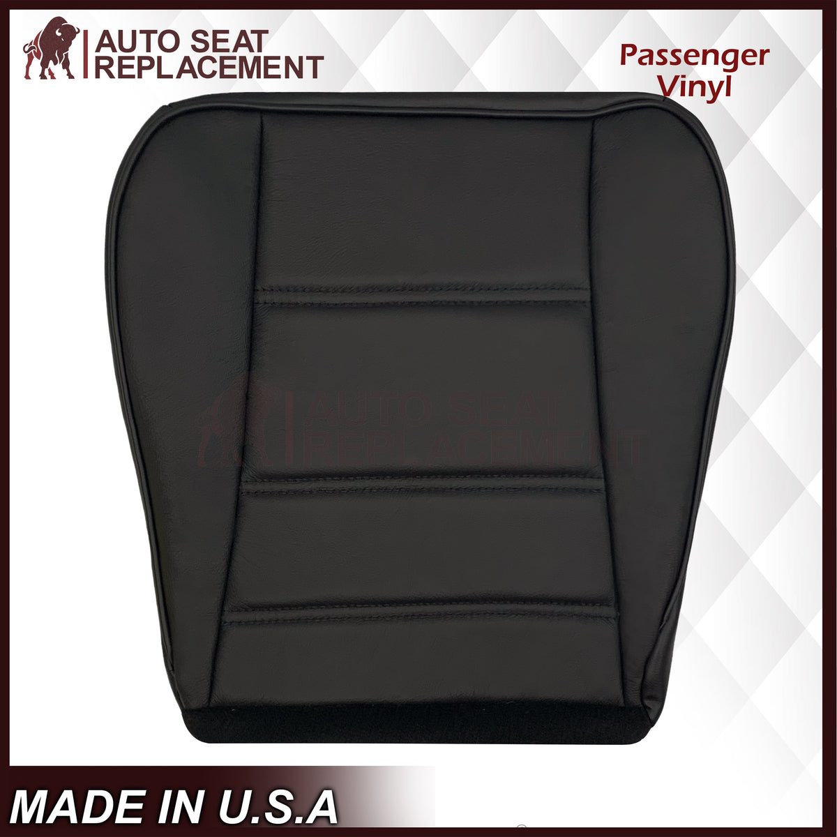 1999-2004 Ford Mustang V6 Replacement Seat Cover in Ebony Black: Choose From Variation