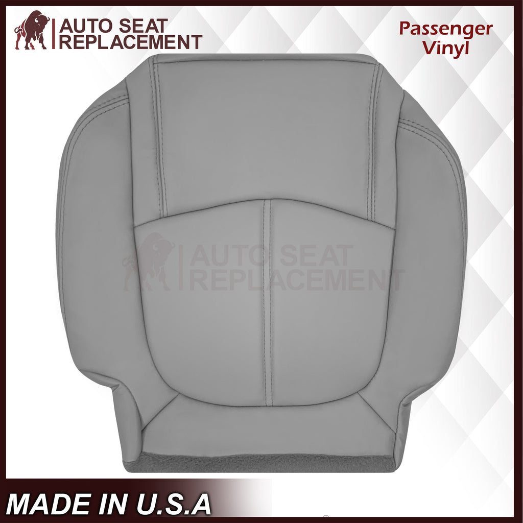 2009-2012 Chevrolet Traverse LT/LTZ Second Row Driver or Passenger Replacement Seat Cover: Non-Perforated, Gray
