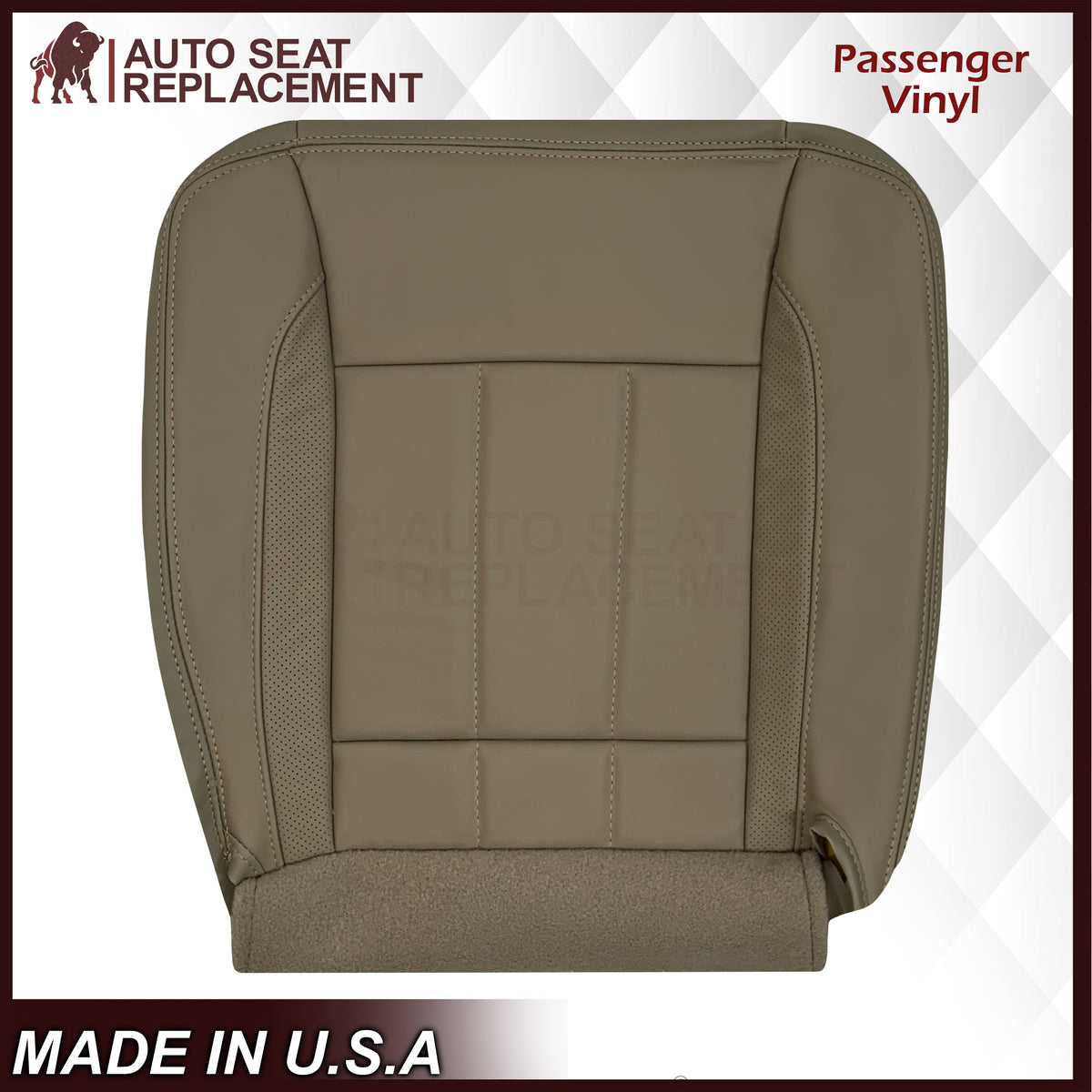 2006-2009 Dodge Ram 3500 Laramie Replacement Seat Cover: Med Khaki Tan
