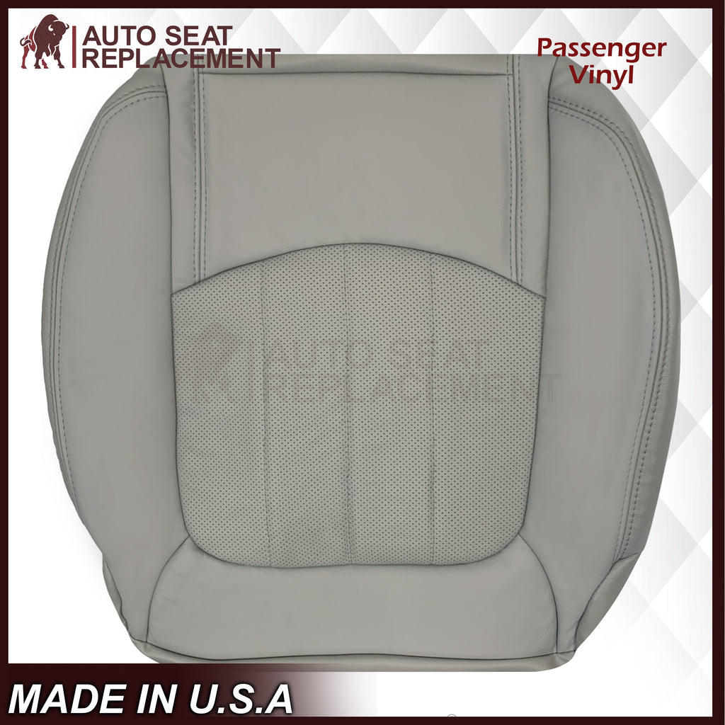 2009-2012 Chevrolet Traverse LT/LTZ Driver or Passenger Replacement Seat Cover: Perforated, Gray