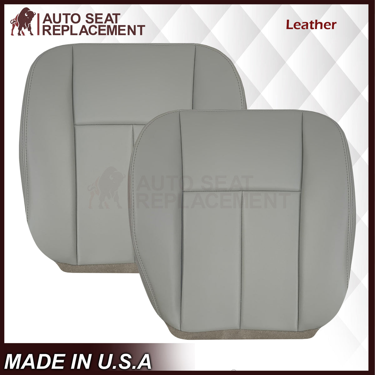 2005-2009 Chevrolet Trailblazer EXT LT Leather Replacement Seat Cover Gray