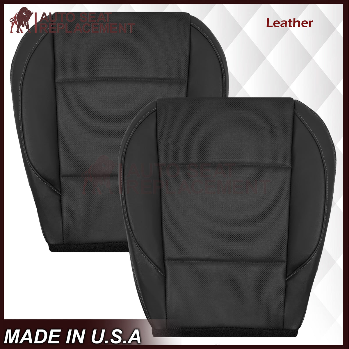 2015-2019 Subaru Outback LIMITED Replacement Leather Seat Covers: Perforated, Black