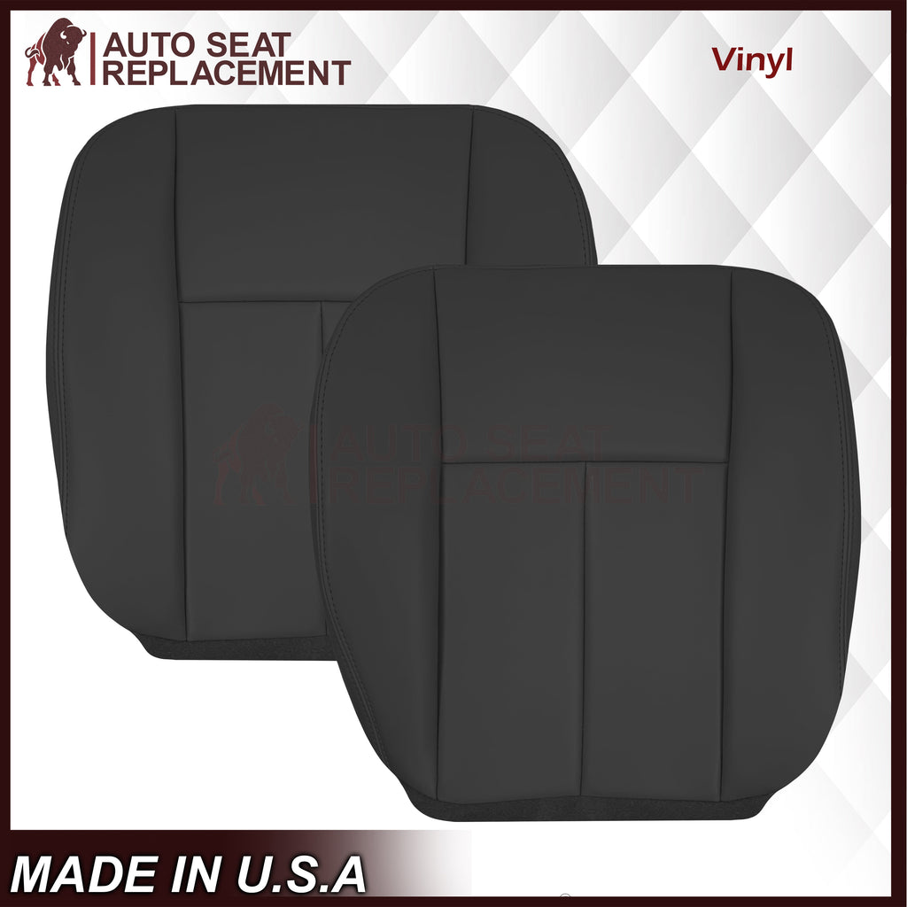2005 to 2009 For Saab 9-7X SUV Front Base Bottom Syn. Leather Seat Cover In Black