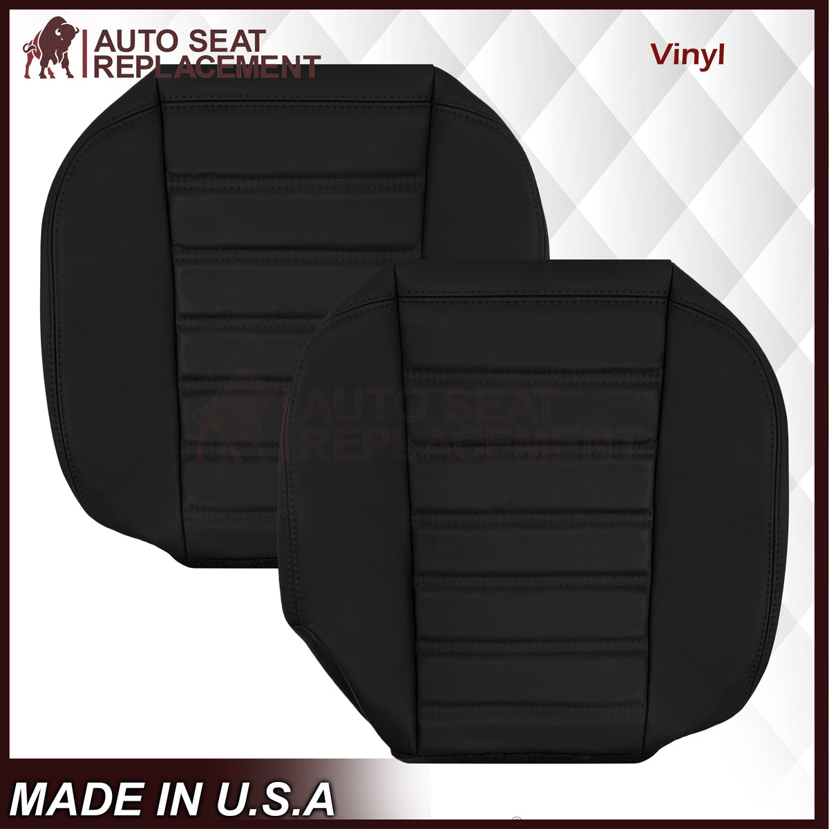 2003 - 2007 Hummer H2 SUV SUT Adventure LEATHER Seat Cover: Ebony Black