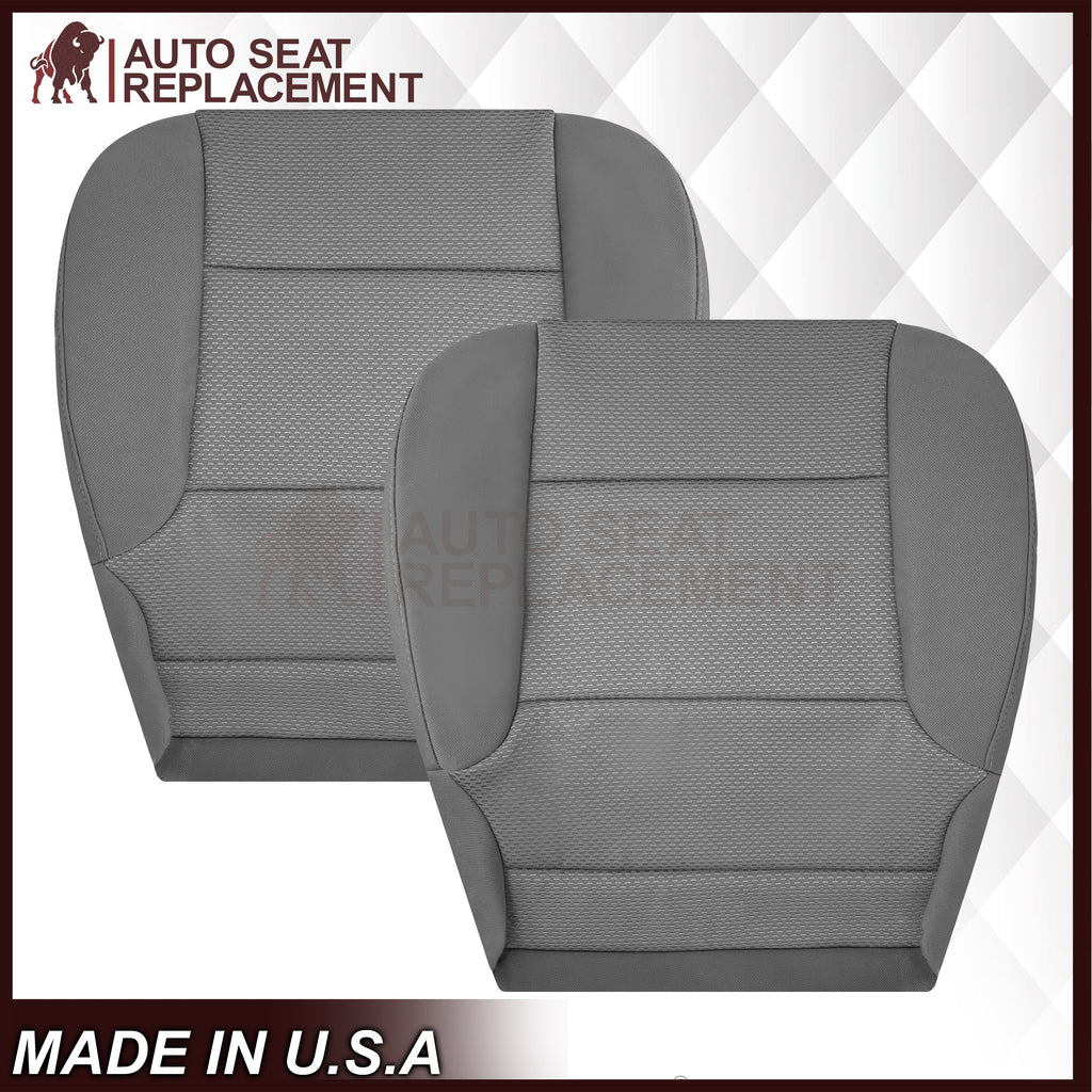 2014-2019 GMC Sierra W/T Base Work Truck Replacement Cloth Seat Cover: Gray