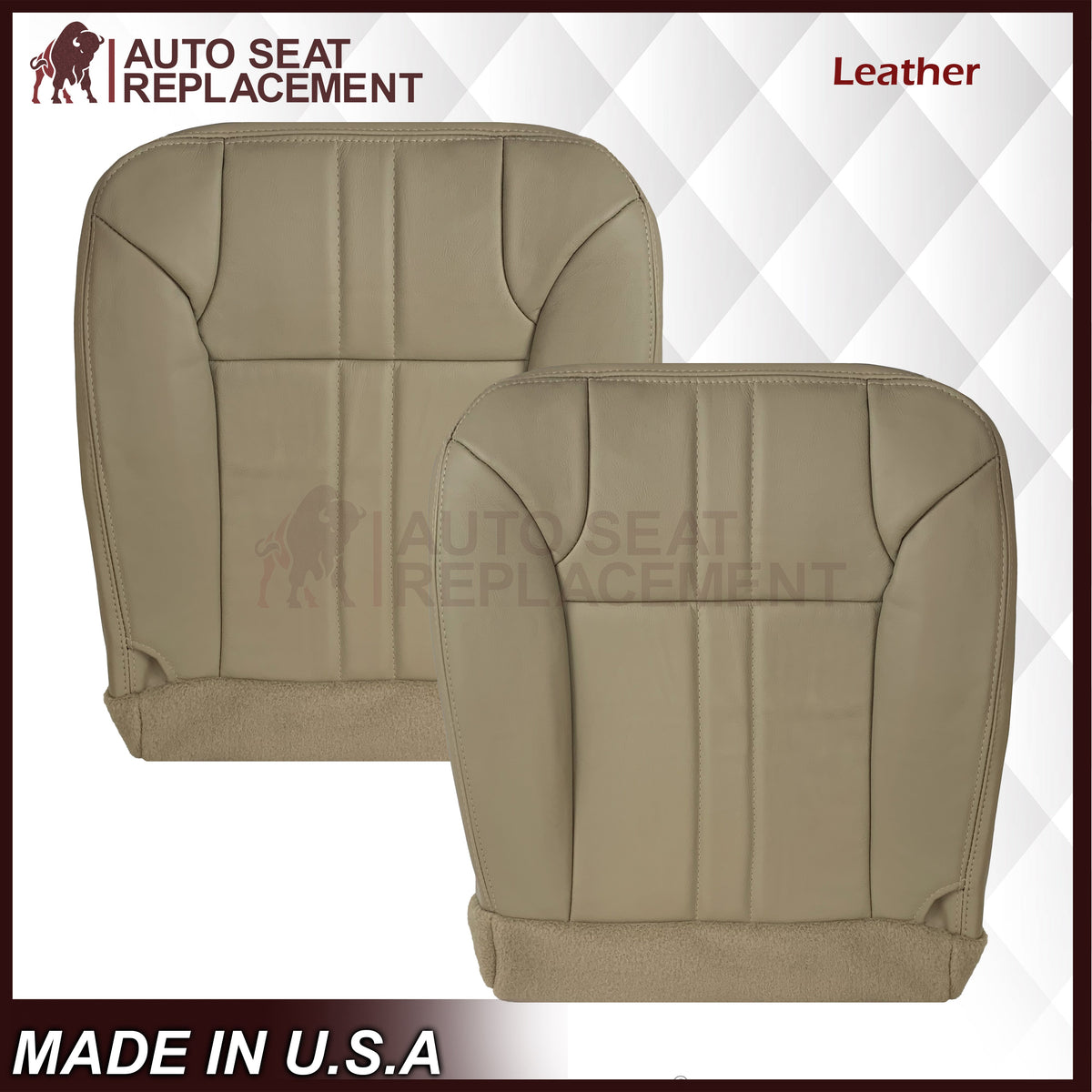 2000-2001 Ford Excursion XLT Seat Cover in Tan: Choose From Variation