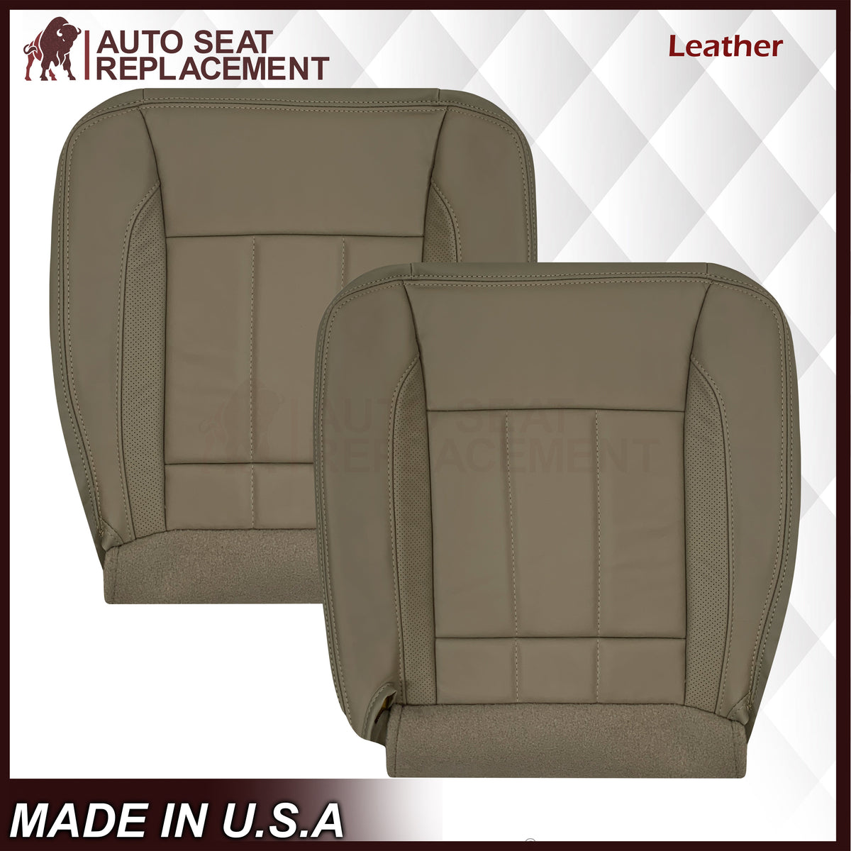 2006-2009 Dodge Ram 3500 Laramie Replacement Seat Cover: Med Khaki Tan