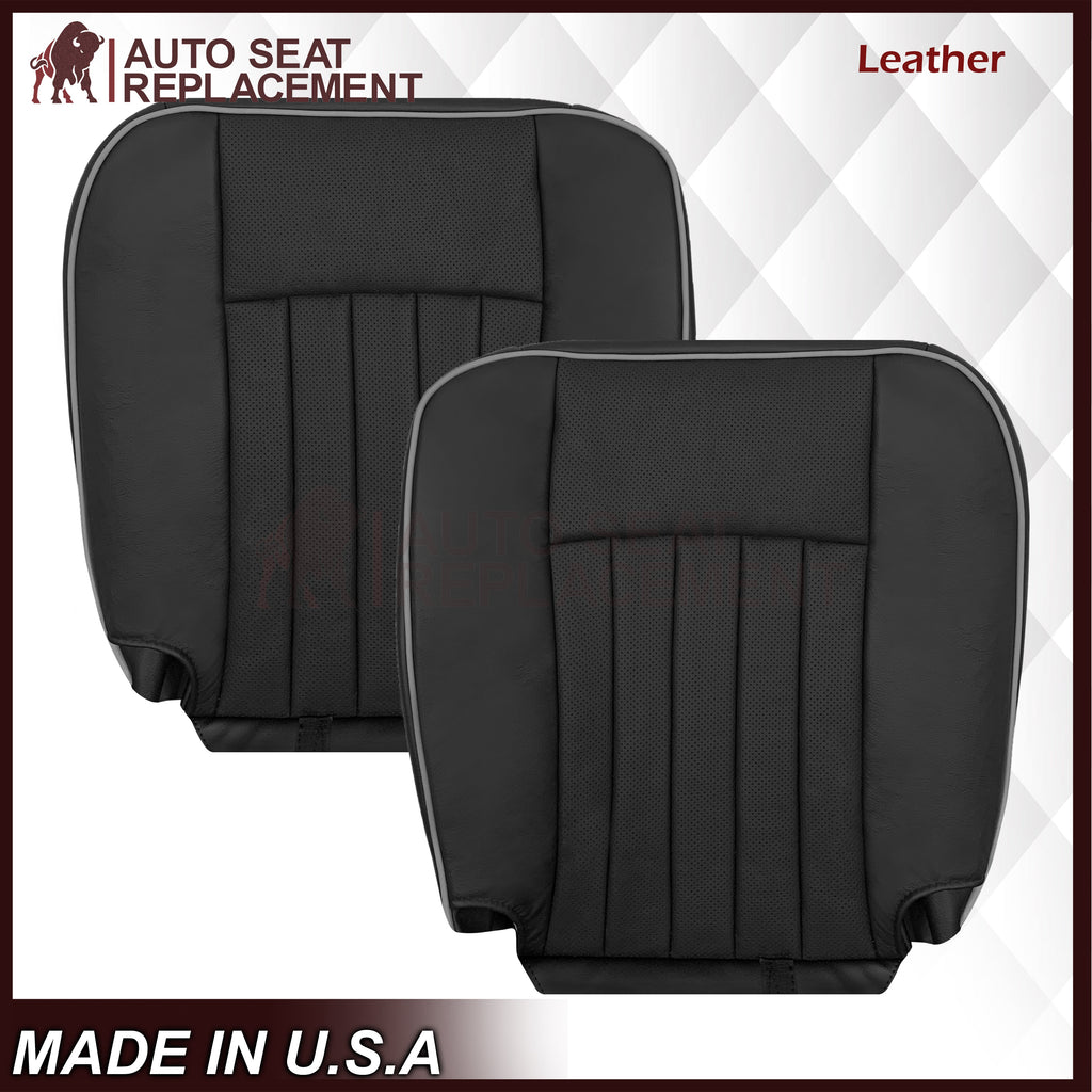 2003 - 2006 Lincoln Navigator Replacement Seat Covers in Black: Choose Genuine Leather or Vinyl
