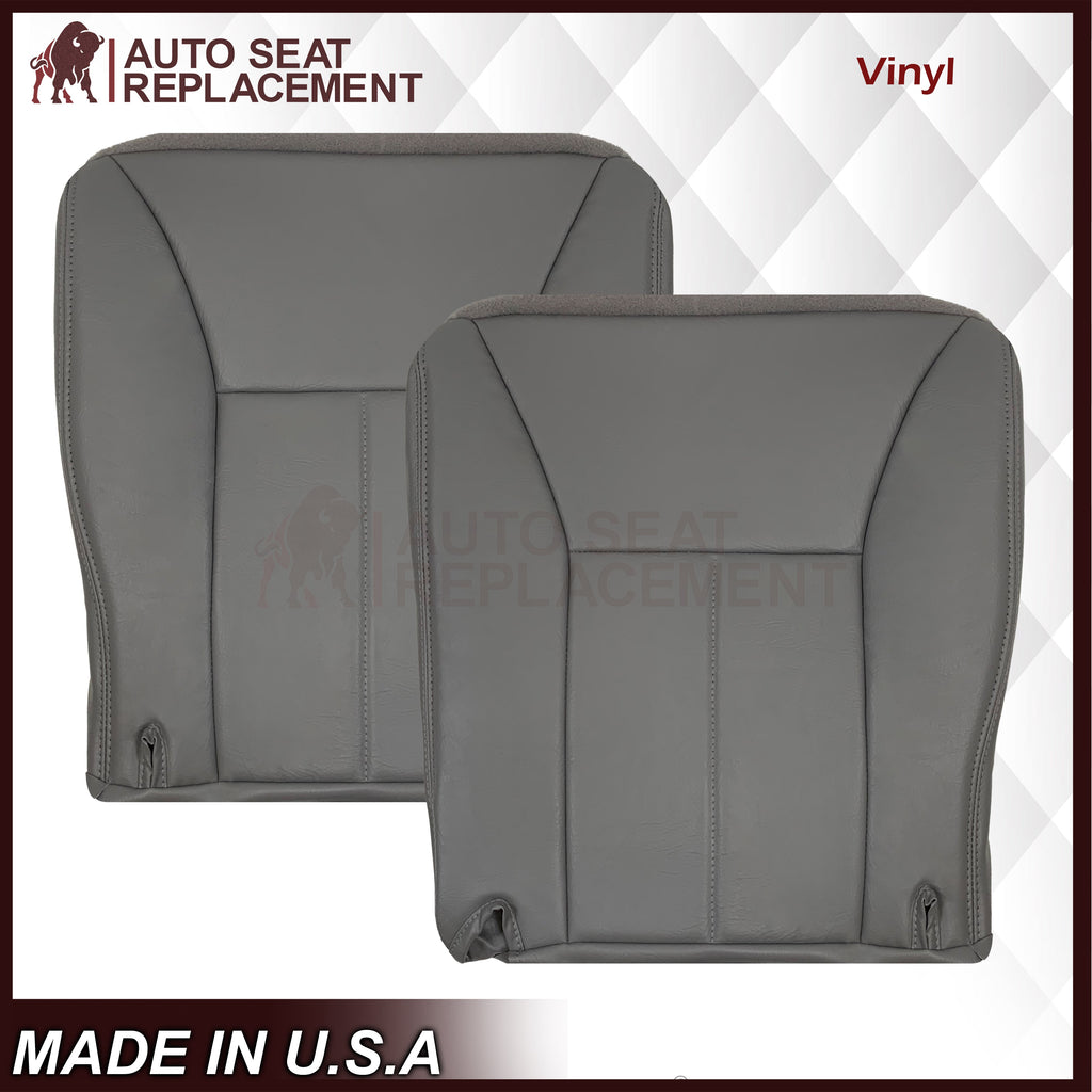 1998 - 2002 Dodge Ram 1500 Base Work Truck SINGLE CAB Seat Cover in Mist Gray Vinyl