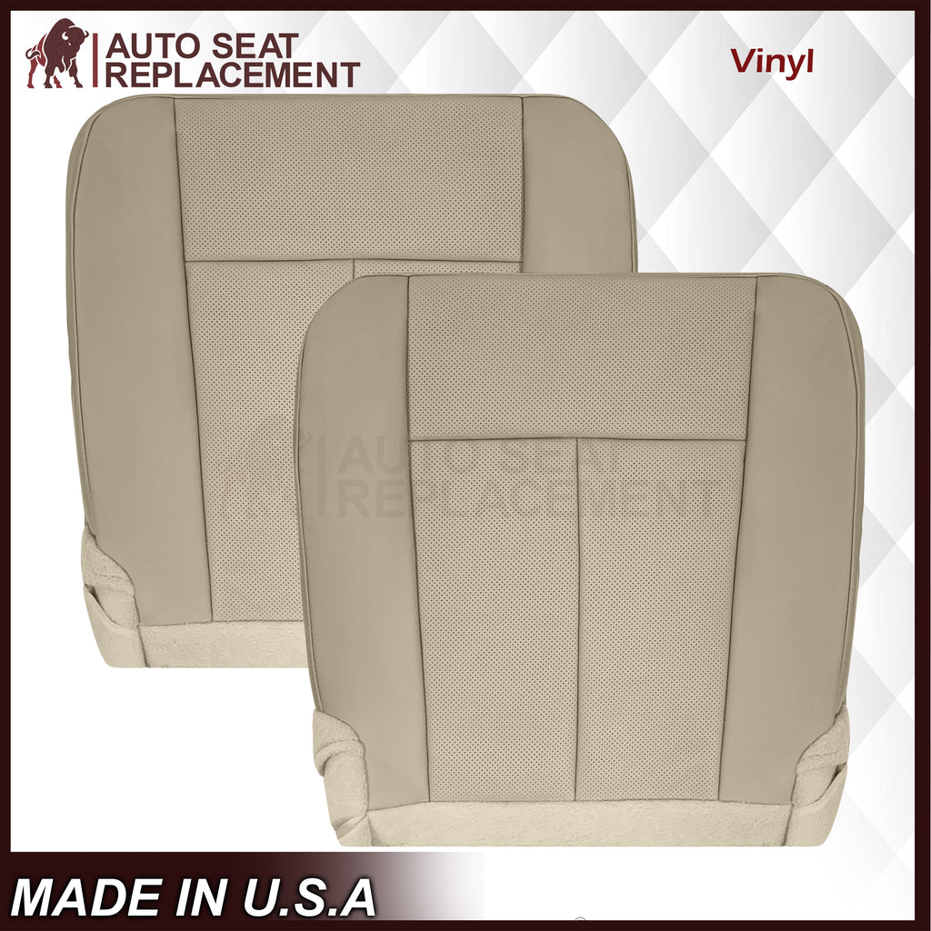 2007-2014 Ford Expedition Eddie Bauer/XLT Replacement Perforated Genuine Leather/Syn. Leather Seat Cover In Tan