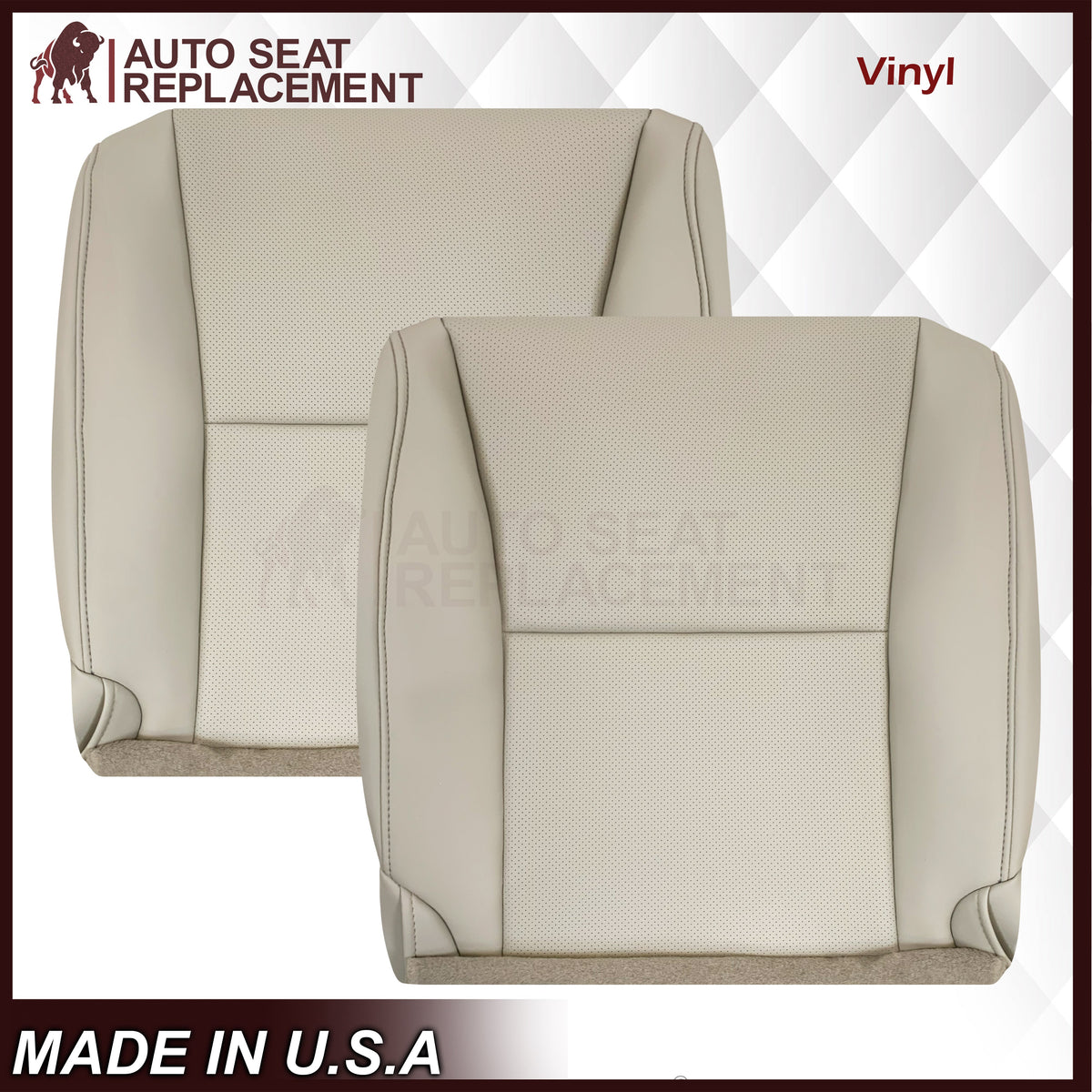 2010-2015 Lexus RX350 RX450H Replacement Synthetic Leather Seat Covers: Tan Perforated