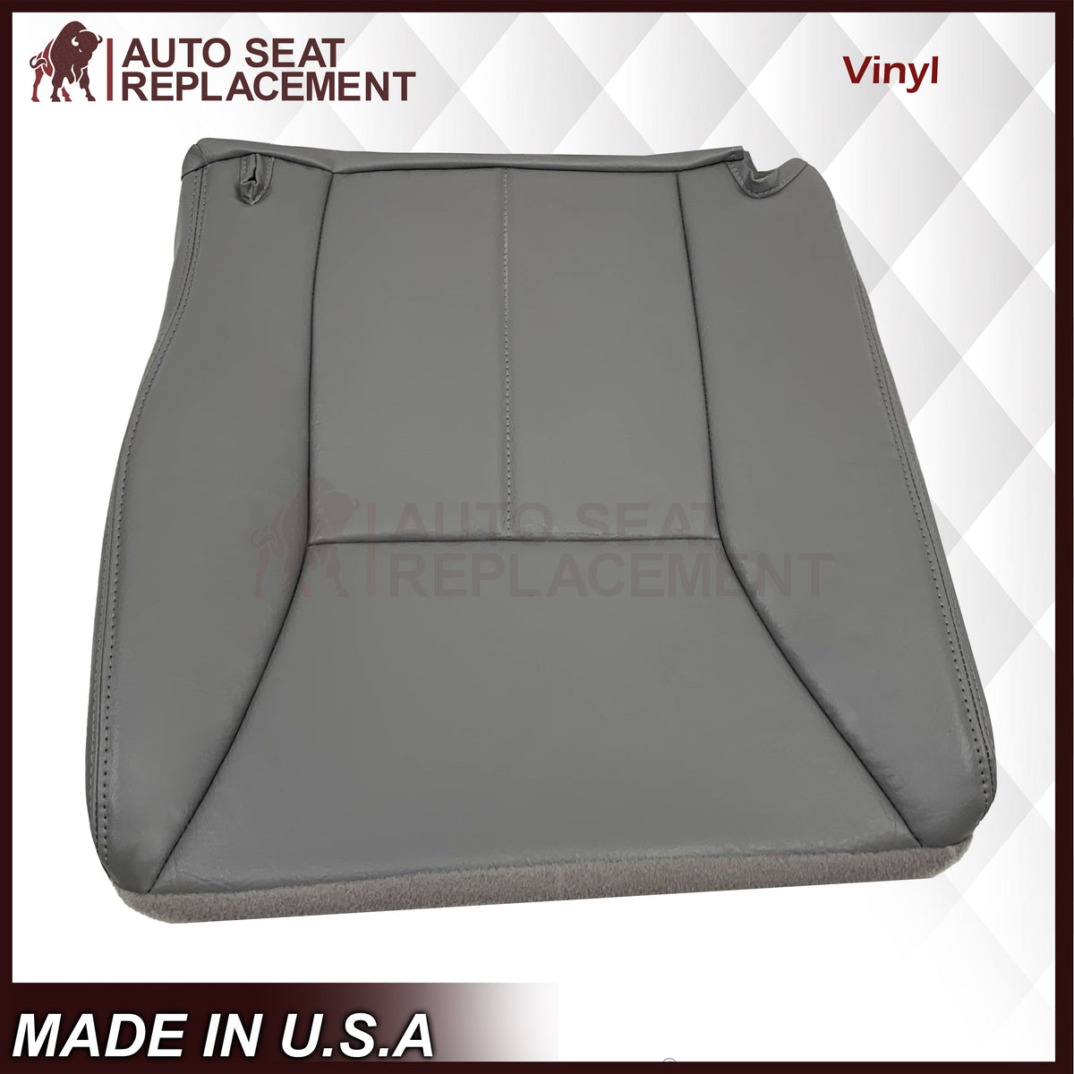 1998 - 2002 Dodge Ram 1500 Base Work Truck SINGLE CAB Seat Cover in Mist Gray Vinyl