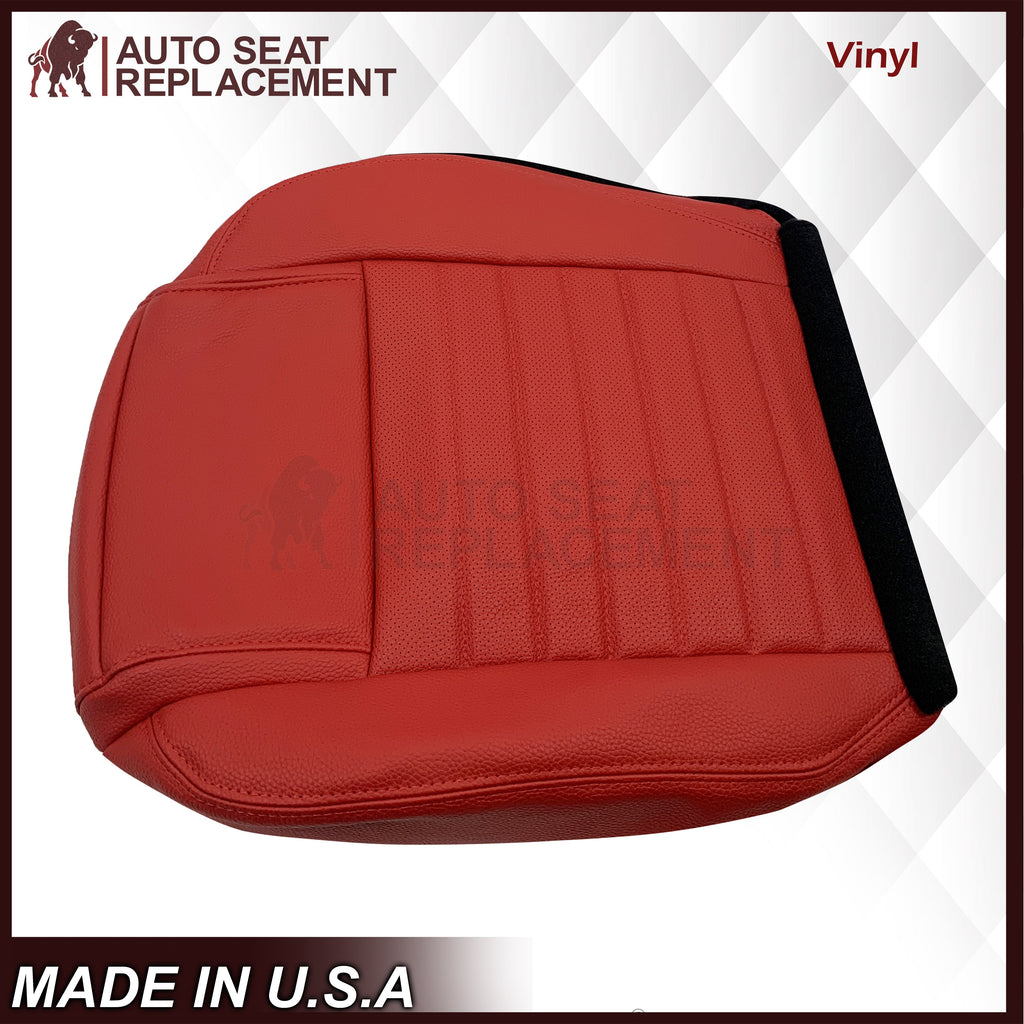 2005-2009 Ford Mustang Synthetic Leather Replacement Seat Cover In Crimson Red : Choose From Variation