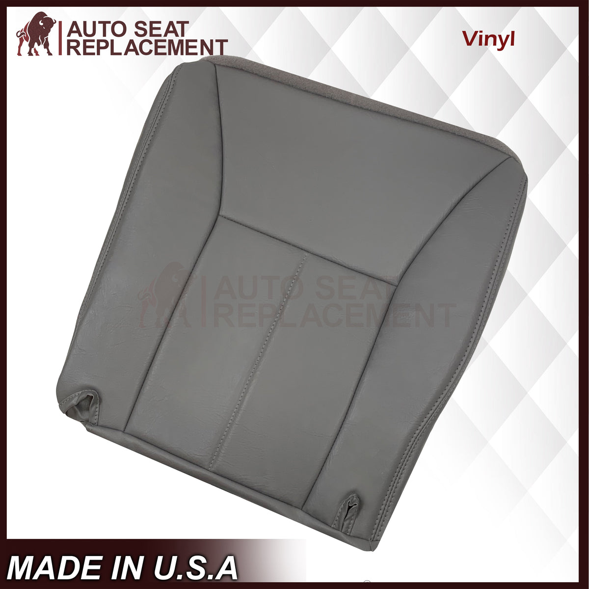 1998 - 2002 Dodge Ram 1500 Base Work Truck SINGLE CAB Seat Cover in Mist Gray Vinyl