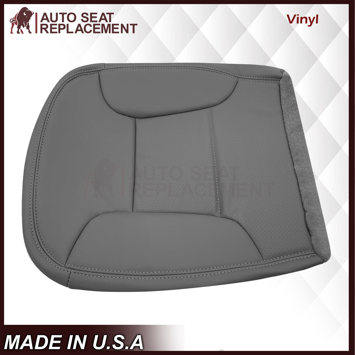1992 - 1996 Ford Bronco Eddie Bauer Synthetic Leather Seat Cover In Gray
