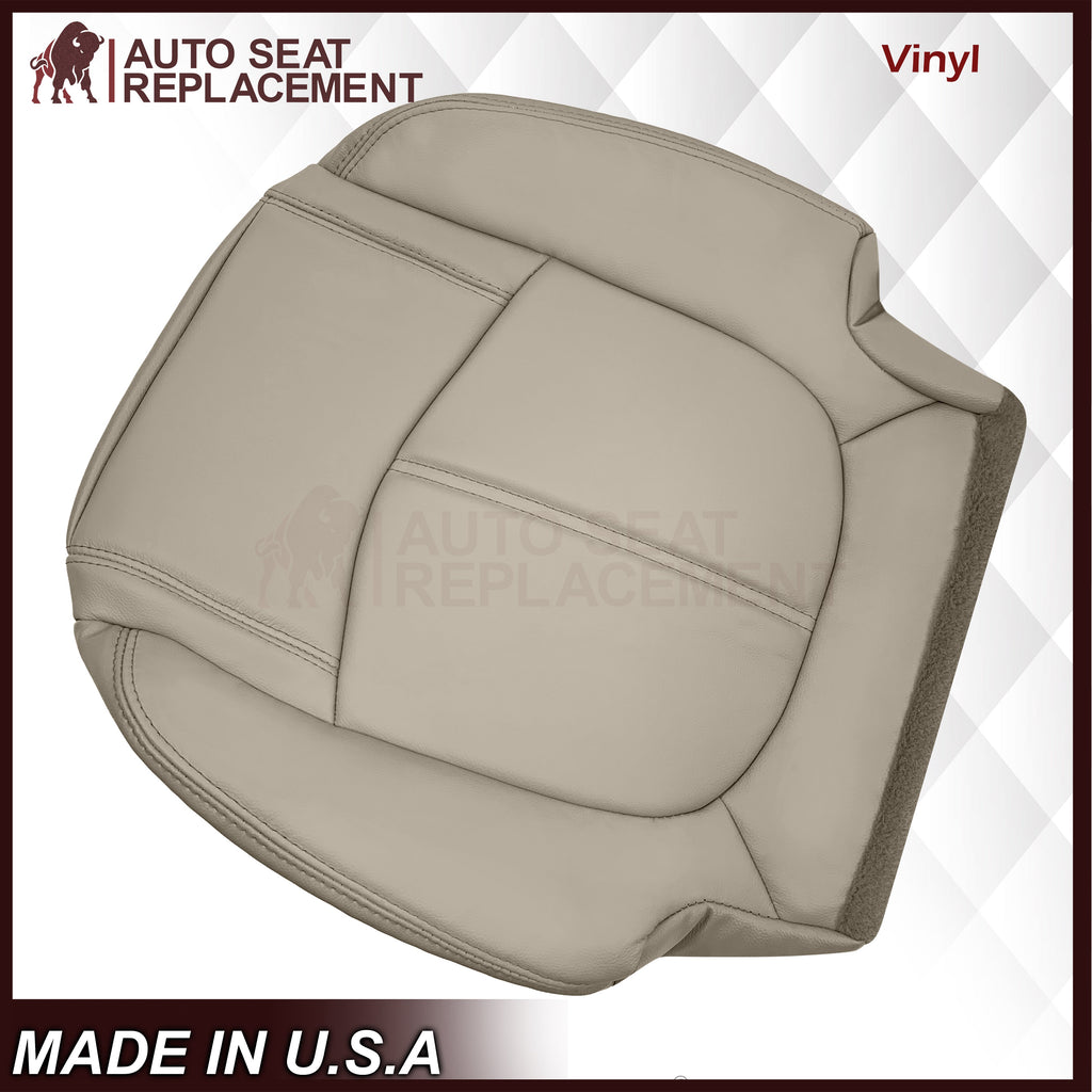 2008-2012 Buick Enclave Second Row Bottom Replacement Seat Covers In Tan: Choose Leather or Syn. Leather