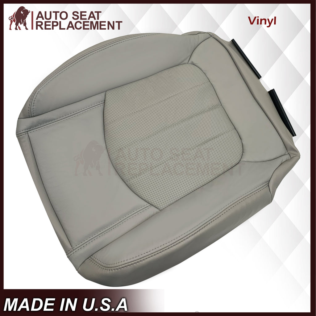 2009-2012 Chevrolet Traverse LT/LTZ Driver or Passenger Replacement Seat Cover: Perforated, Gray