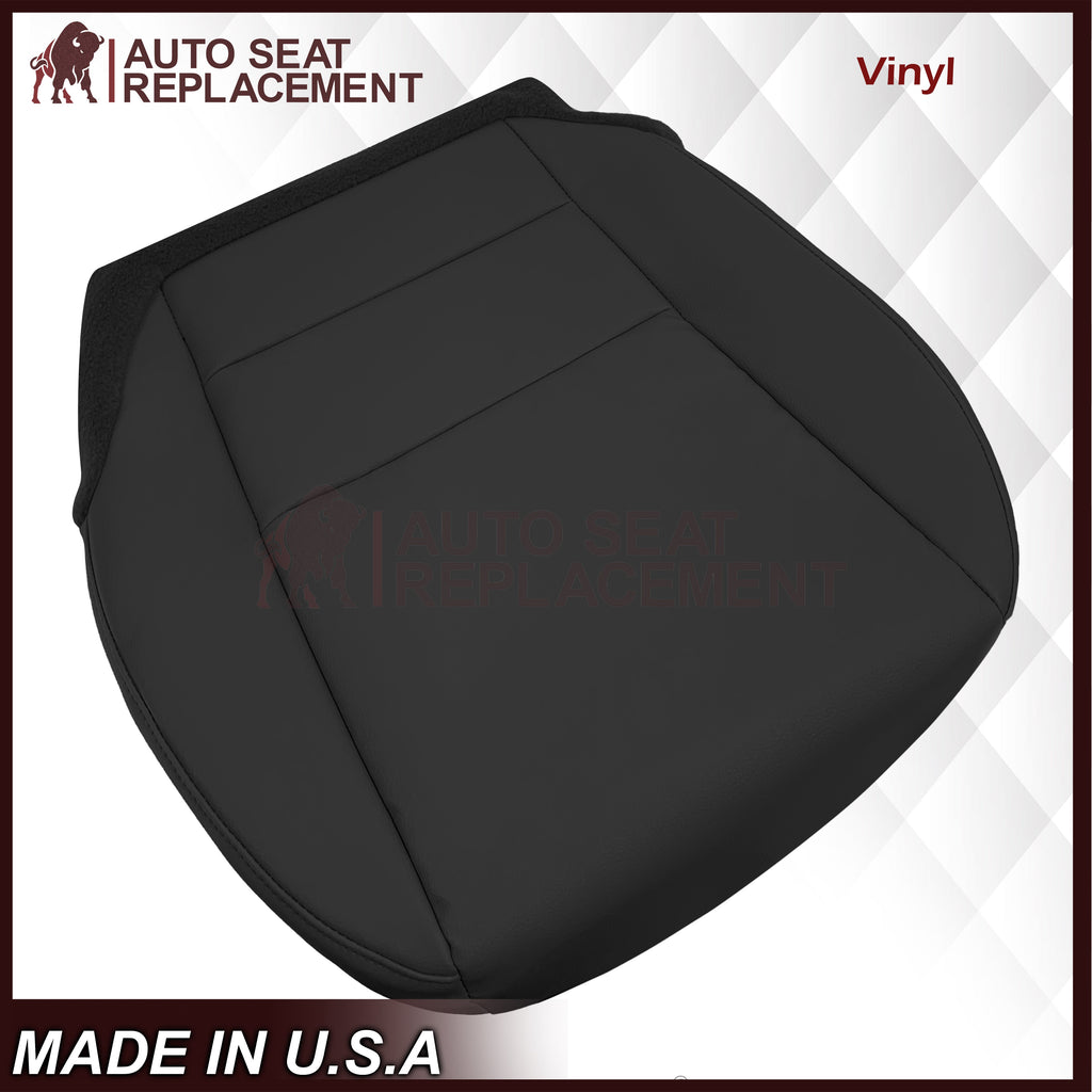 2007 - 2013 Acura MDX Driver Or Passenger Replacement Seat Covers: Non-Perforated Black