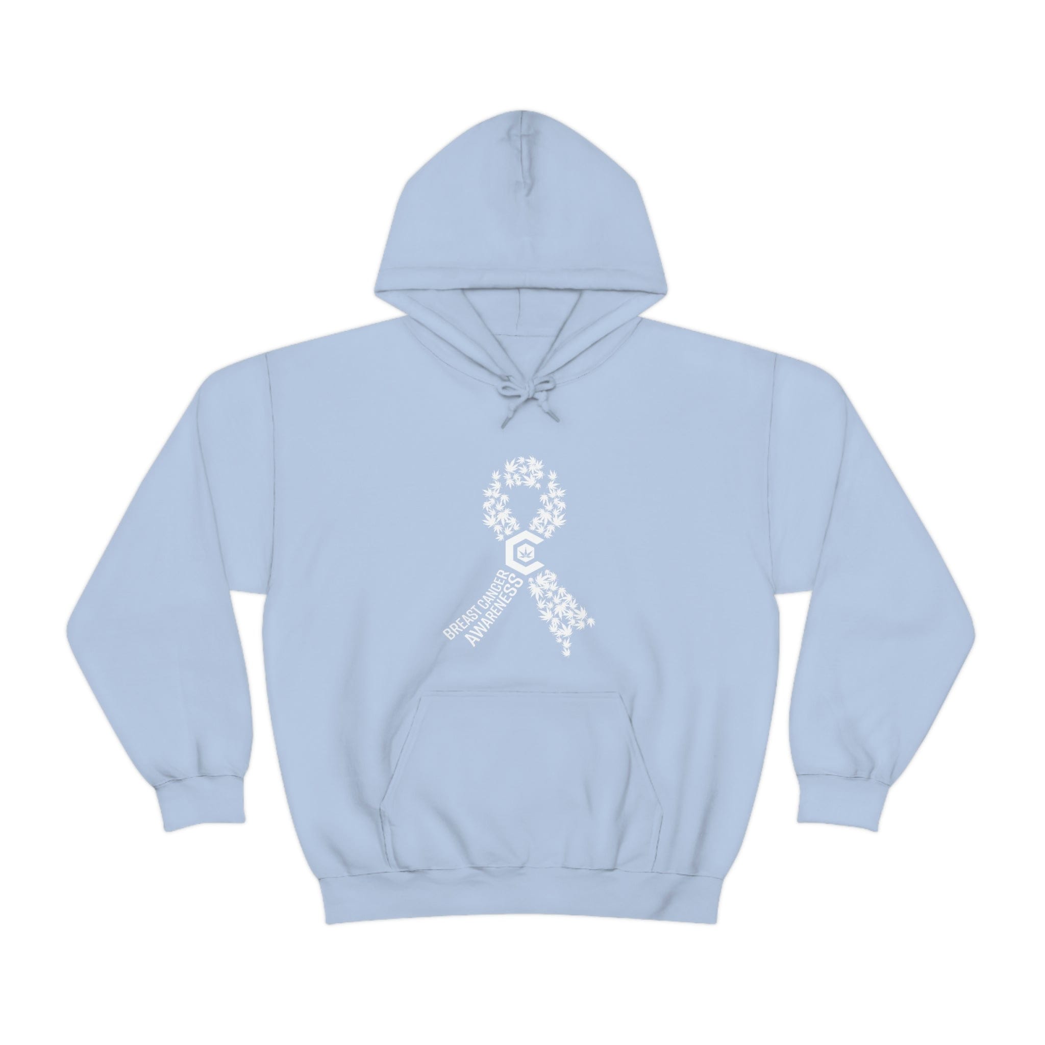 Breast Cancer Awareness Hoodie Weed Ribbons