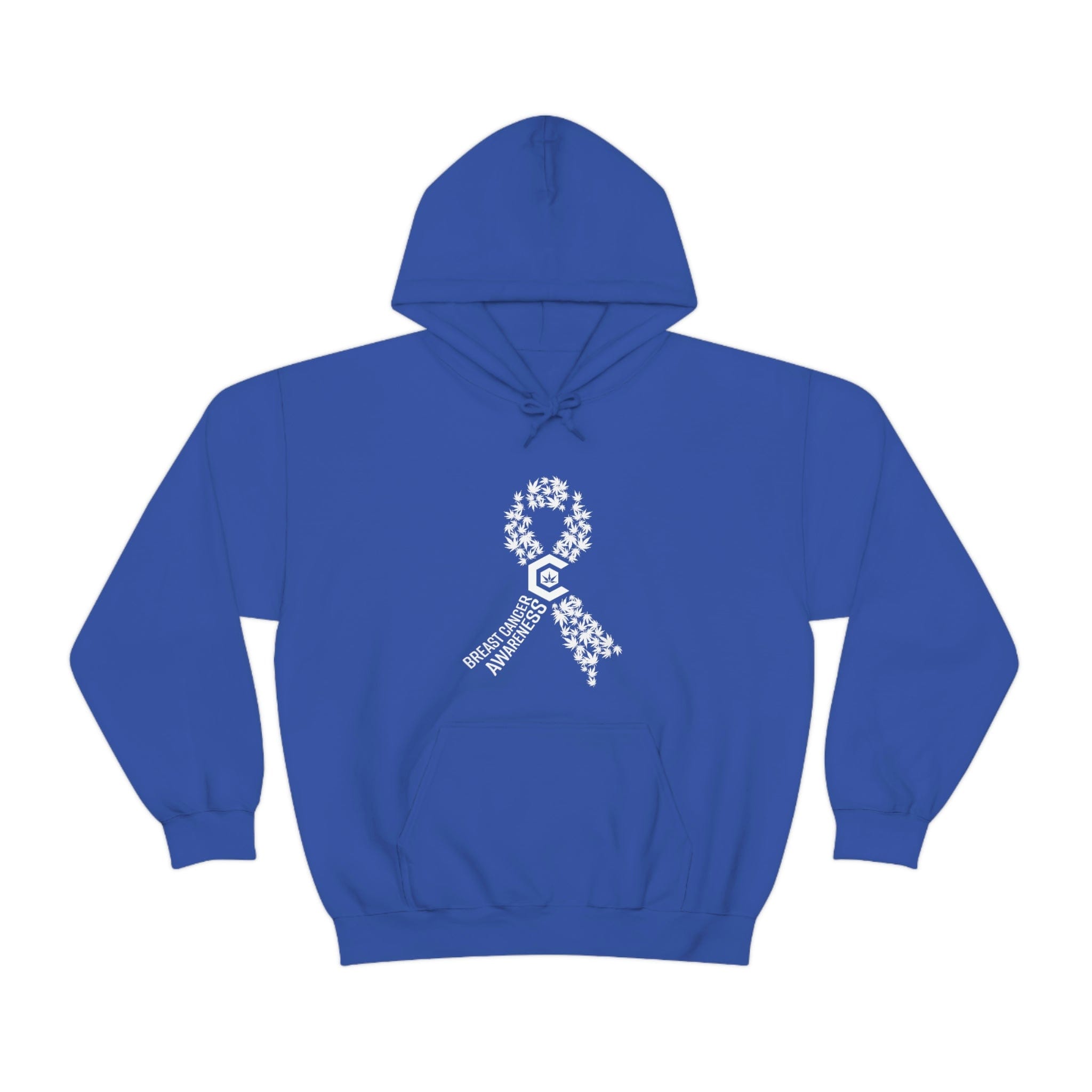 Breast Cancer Awareness Hoodie Weed Ribbons