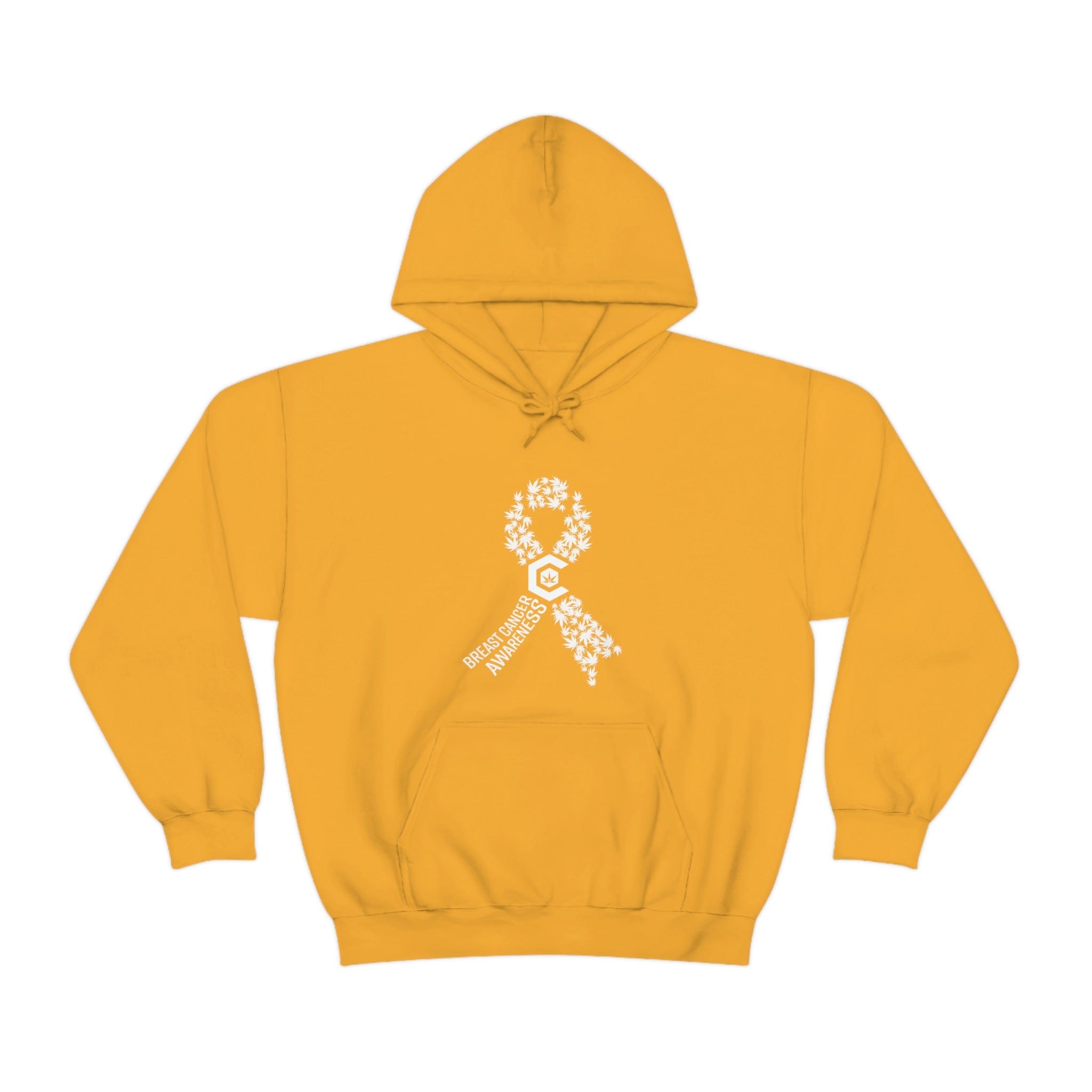 Breast Cancer Awareness Hoodie Weed Ribbons