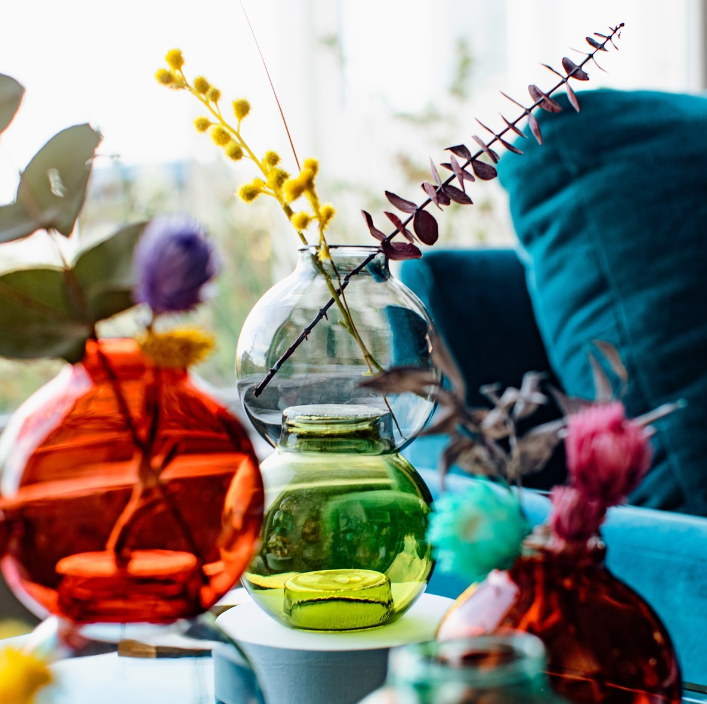 Stacking Bubble Vase (Multiple Colors)
