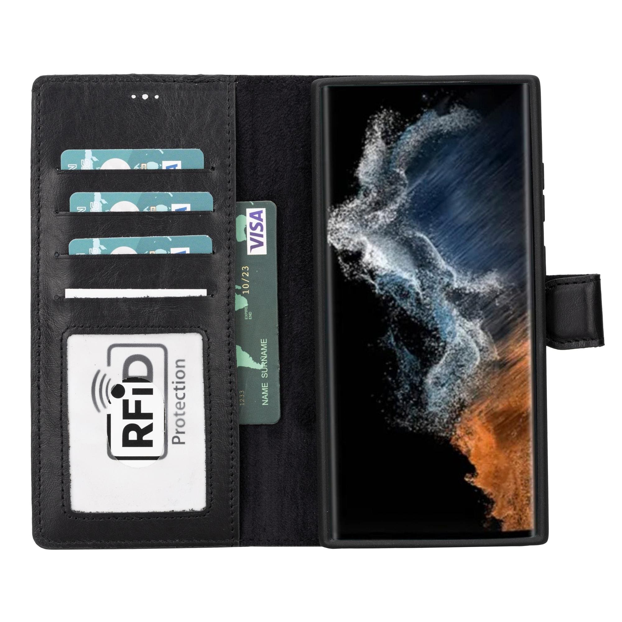 Buffalo Samsung Galaxy S23 Series Detachable Leather Wallet Case