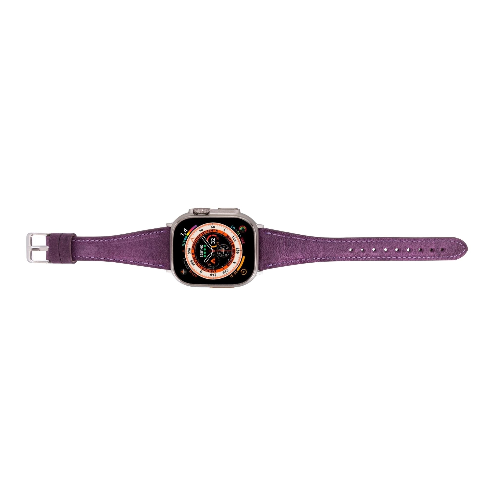 Buford Slim Leather Bands for Apple Watch 9, Ultra 2 & SE
