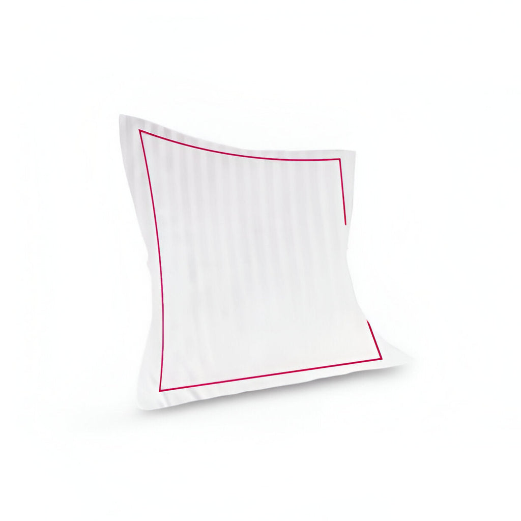 400TC Cotton Single Edge Embroidery Sateen Stripe Duvet Cover Set