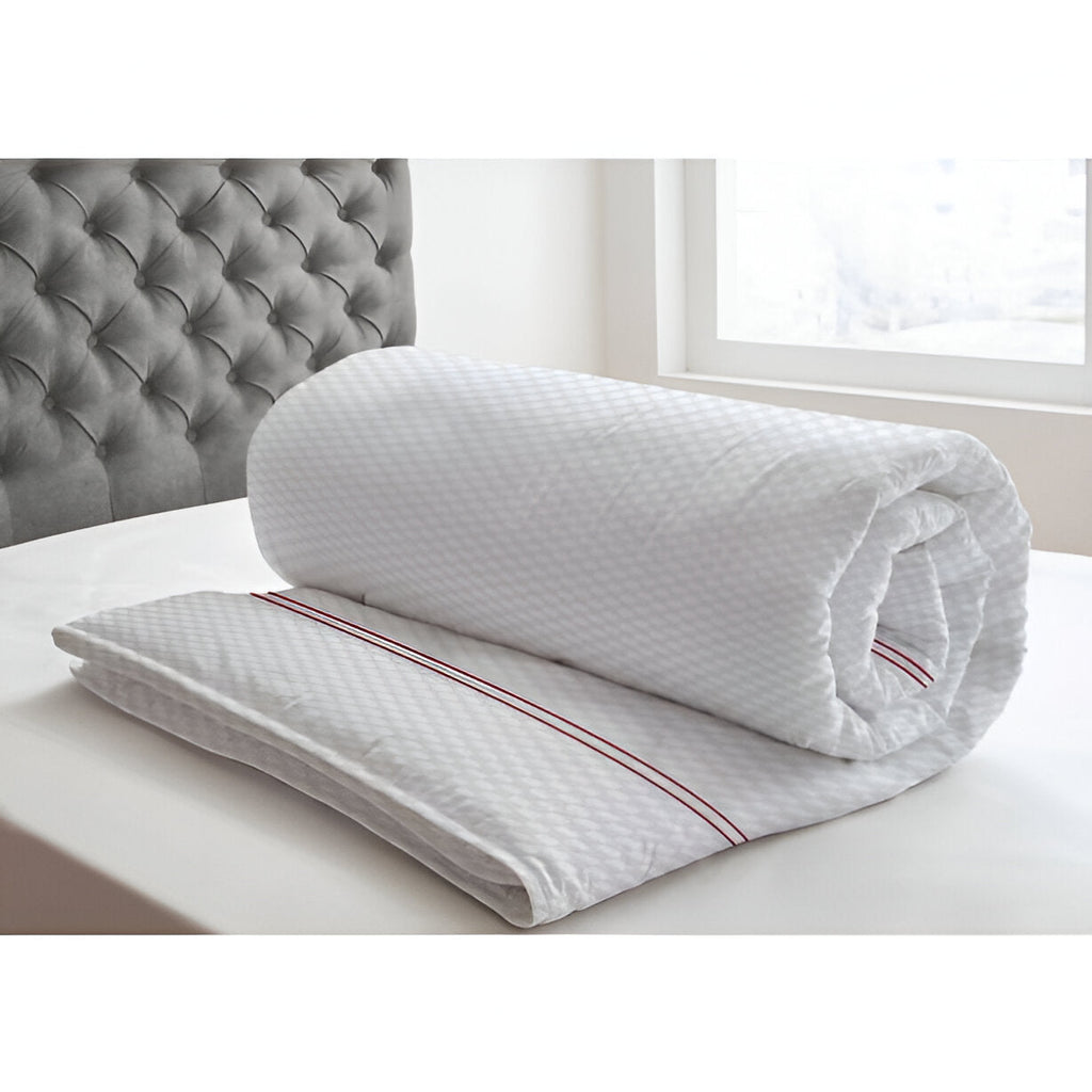 400TC Cotton Double Embroidery Sateen Microcheck Duvet Cover Set