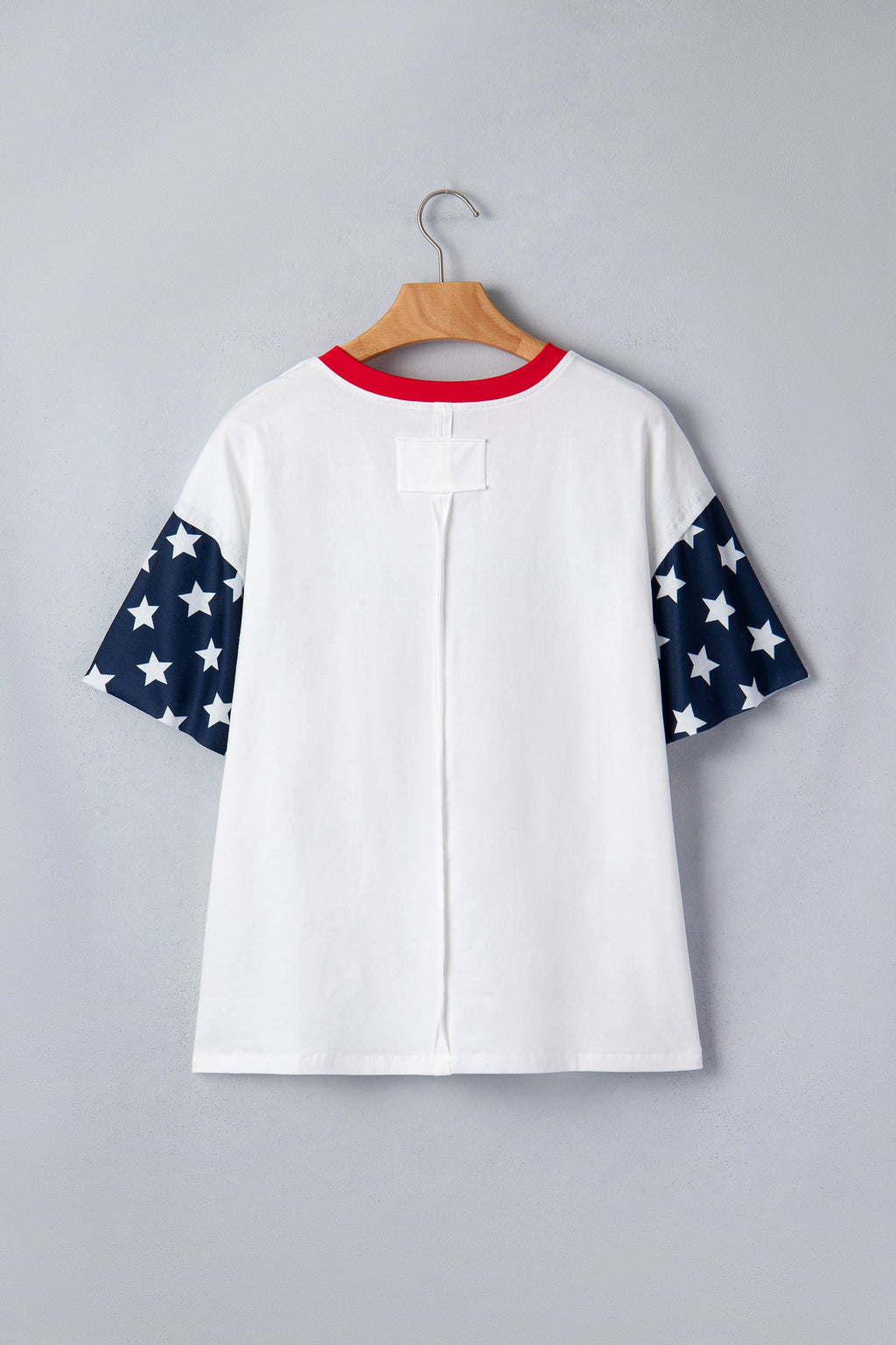 USA Flag Patchwork Short Sleeve Graphic Tee