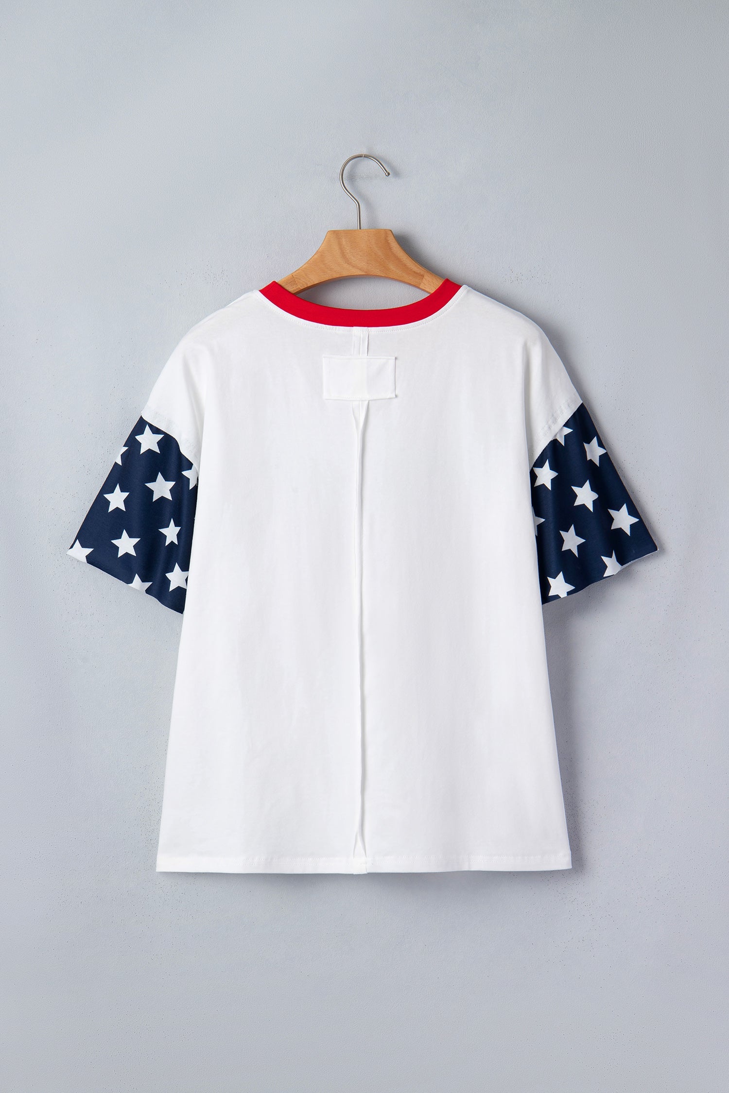 USA Flag Patchwork Short Sleeve Graphic Tee
