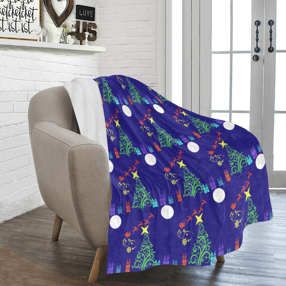 Magical Santa Sleigh Ultra-Soft Micro Fleece Blanket 50" x 60" (Made in USA)