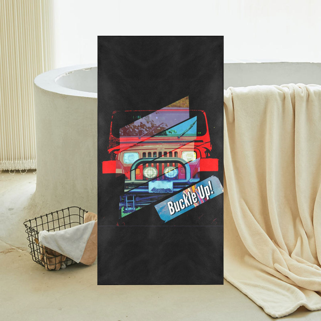 Buckle Up!  4-Wheel Drive Bath or Beach Towel - 30"x 60" (Made In USA)