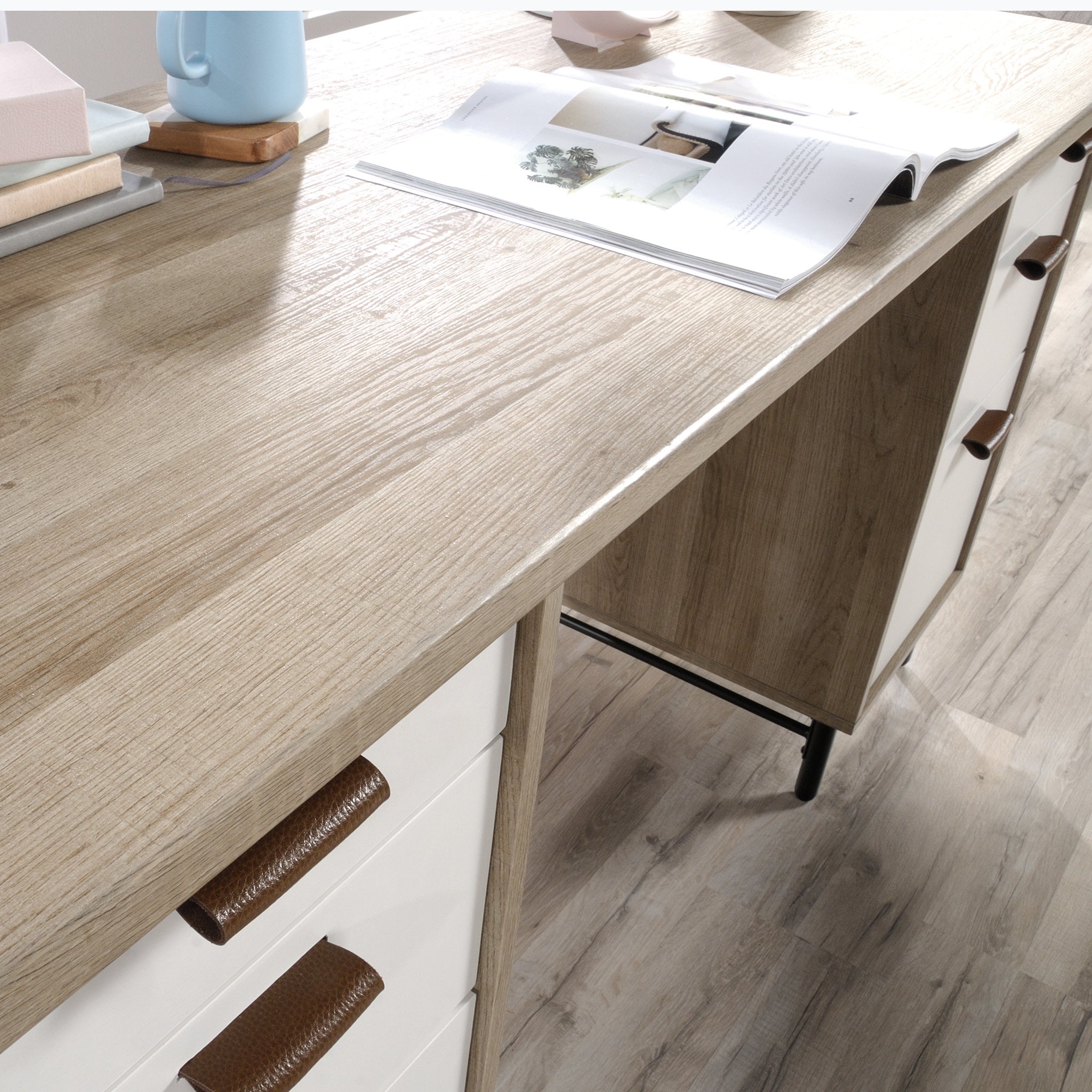 Executive Desk, Brown finish