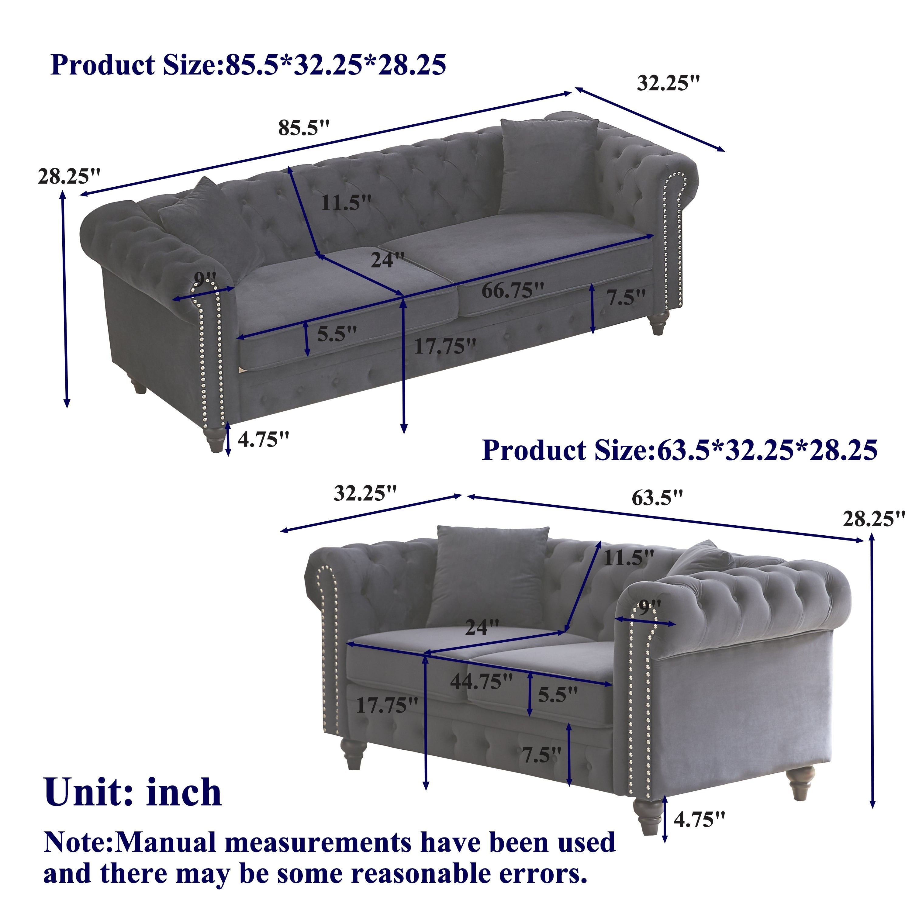 FX 3 Seats + 2 Seats Combo Sofa Modern living room sofa with solid wood frame and wooden feet, 4 cushions, apartment sofa furniture for living room, living room, office